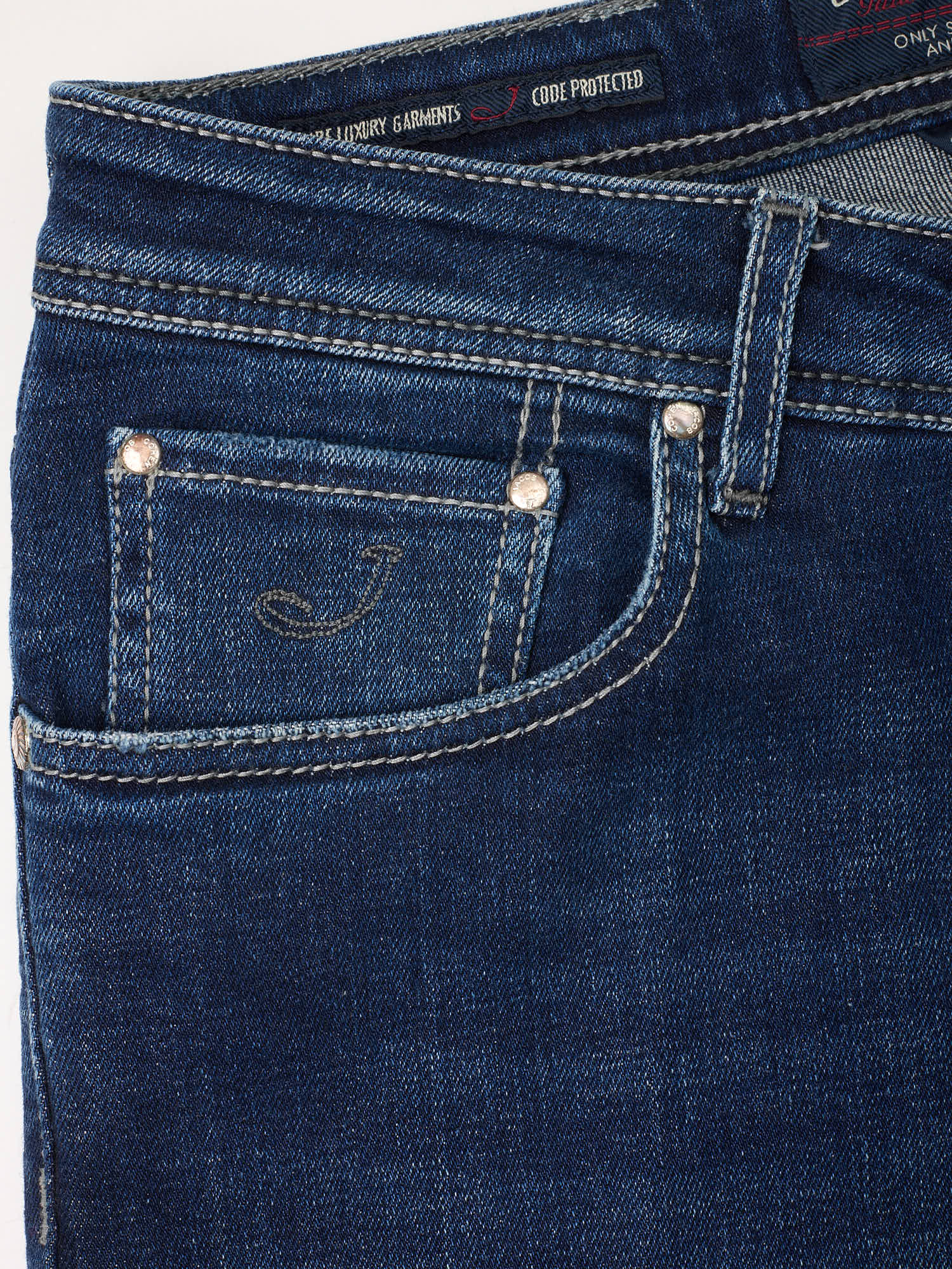 JACOB COHEN 622 Blue Cotton Stretch Denim Pants US 32 NEW