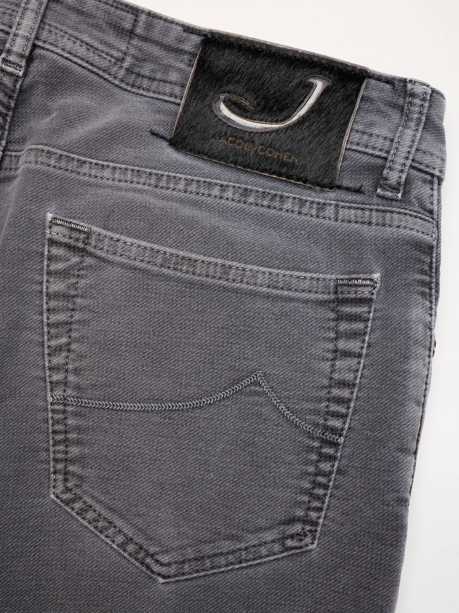 JACOB COHEN 622 Gray Cotton Stretch Tailored Slim Fit Jeans US 32
