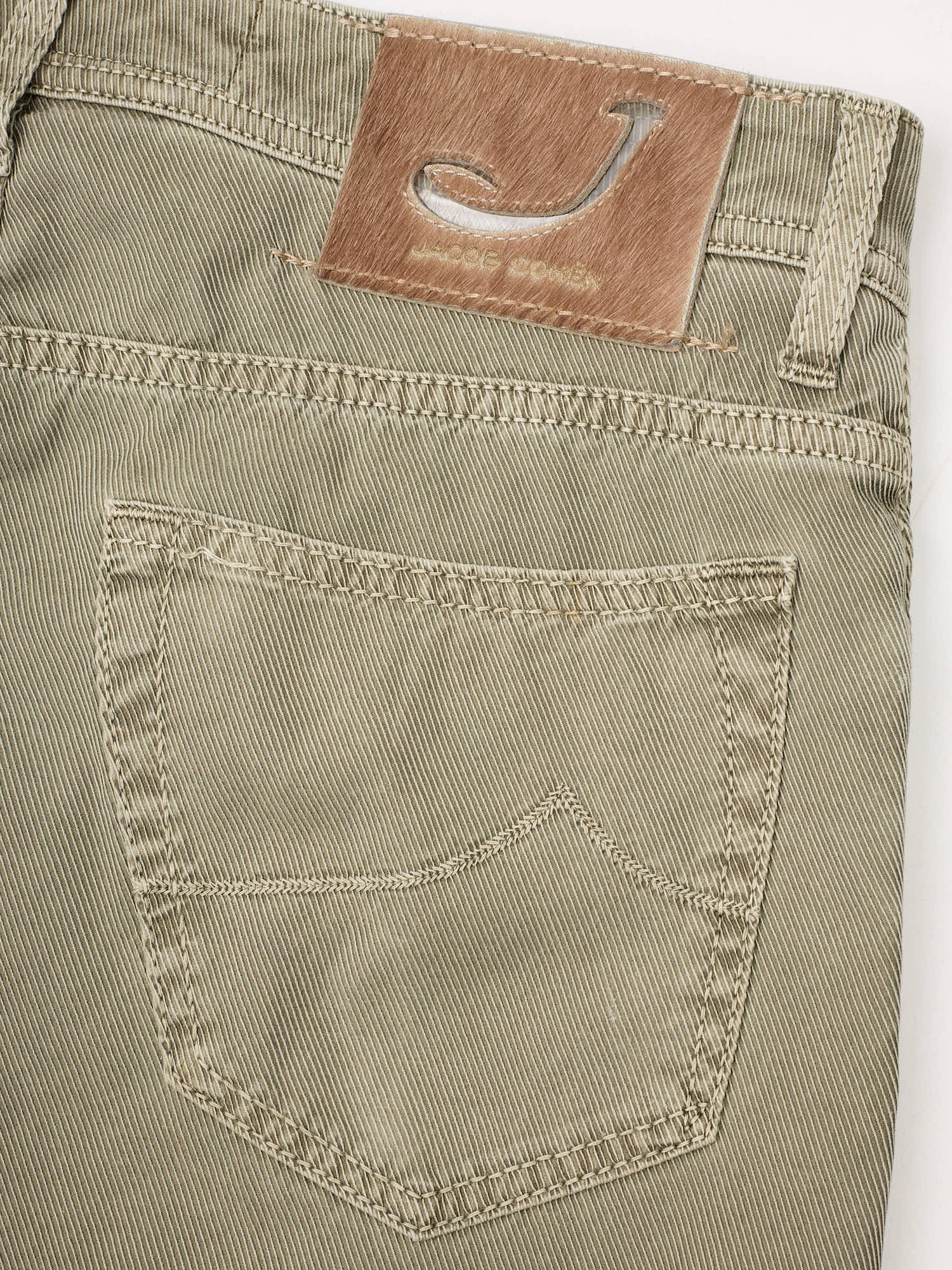 JACOB COHEN 622 Olive Green Cotton Chino Pants US 32