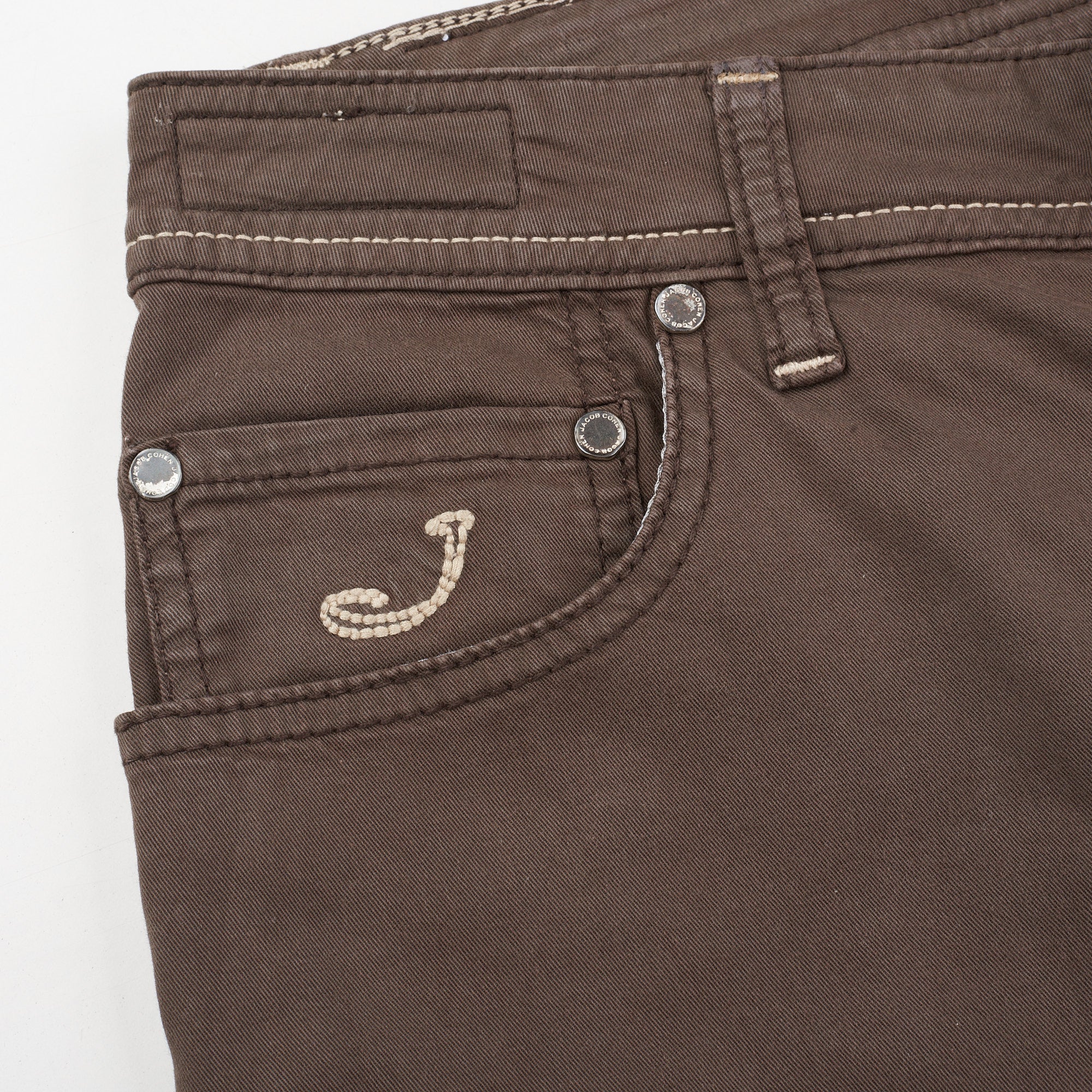 JACOB COHEN J688 Comfort Gray Cotton Gabardine Stretch Slim Fit Jeans Pants US 30 JACOB COHEN