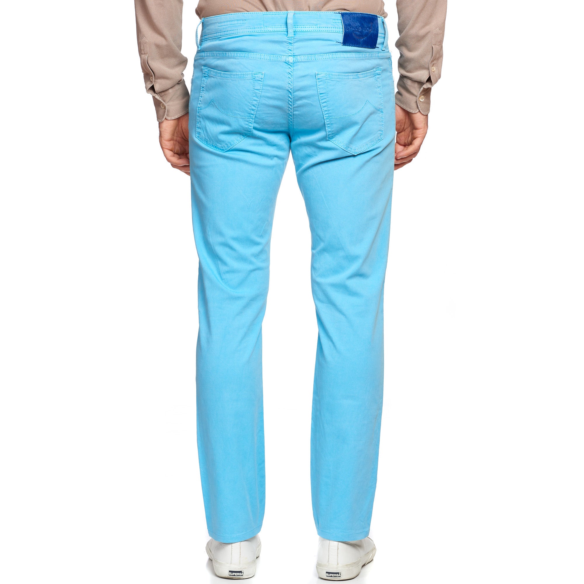 JACOB COHEN J688 Comfort Vintage Light Blue Cotton Stretch Slim Fit Jeans Pants US 33 JACOB COHEN