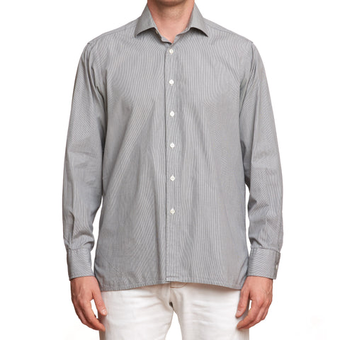 JAY KOS New York Gray Striped Cotton Shirt EU 41 US 16