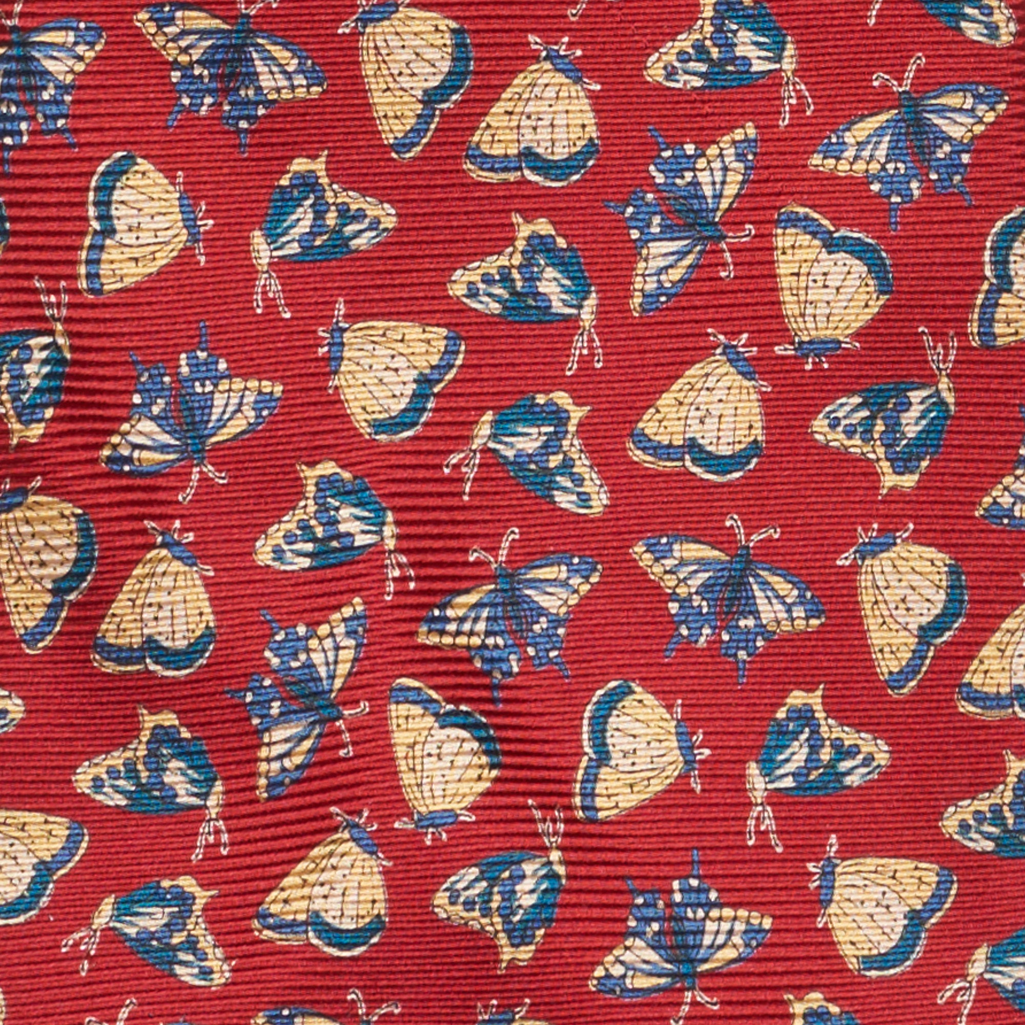 JAY KOS New York Handmade Red Butterfly Design Silk Tie JAY KOS