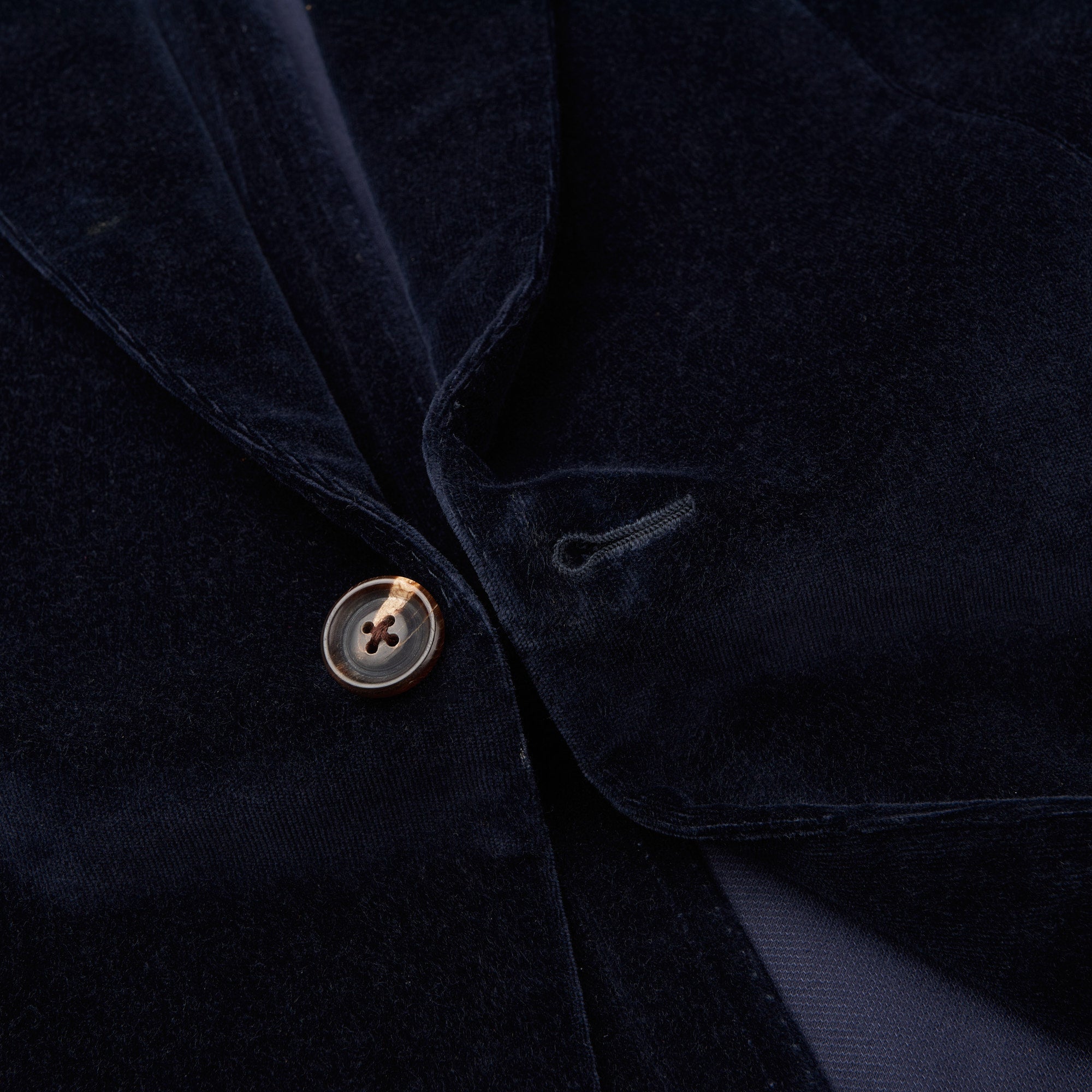 JAY KOS New York Navy Blue Cotton Velvet Jacket US 42 44 JAY KOS