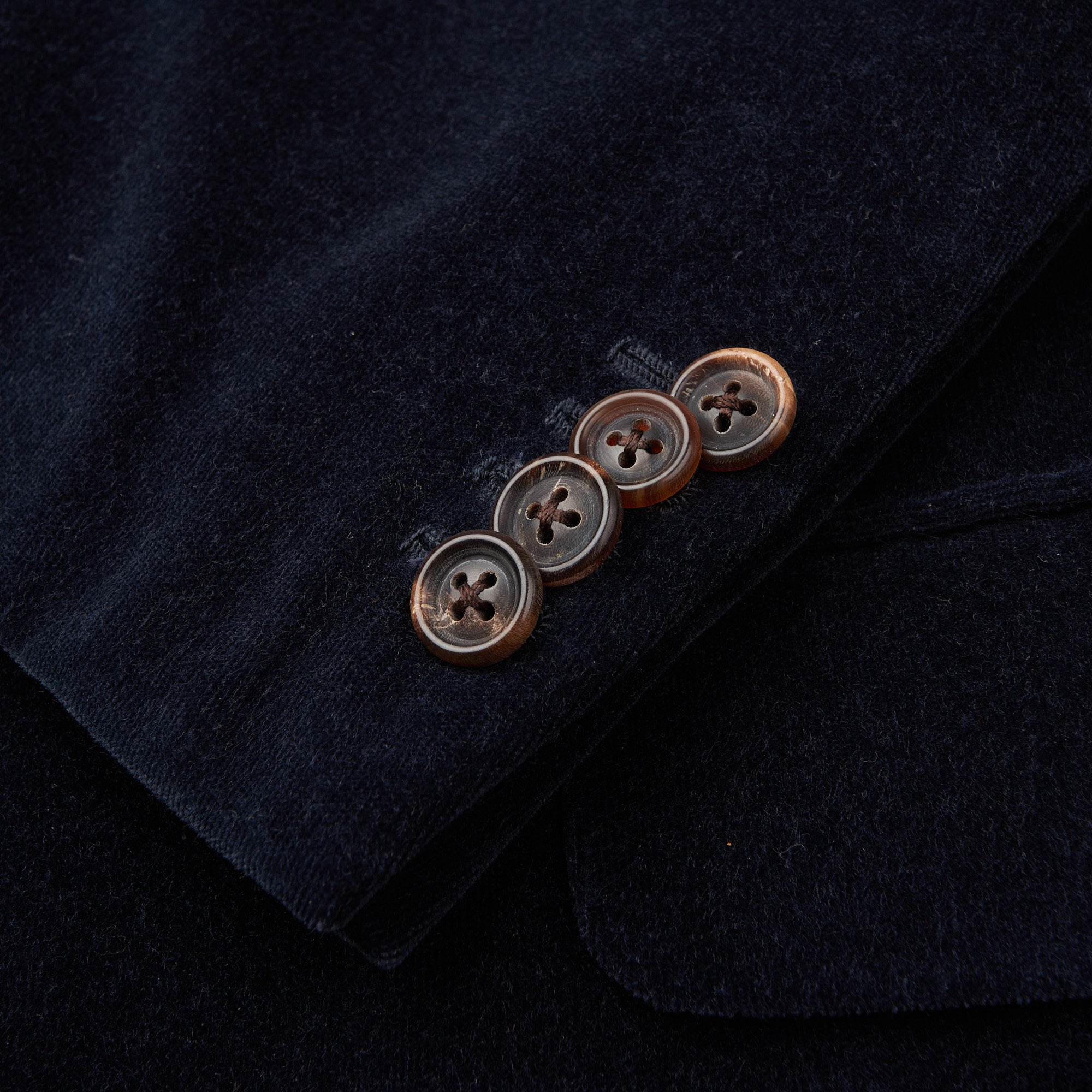 JAY KOS New York Navy Blue Cotton Velvet Jacket US 42 44 JAY KOS