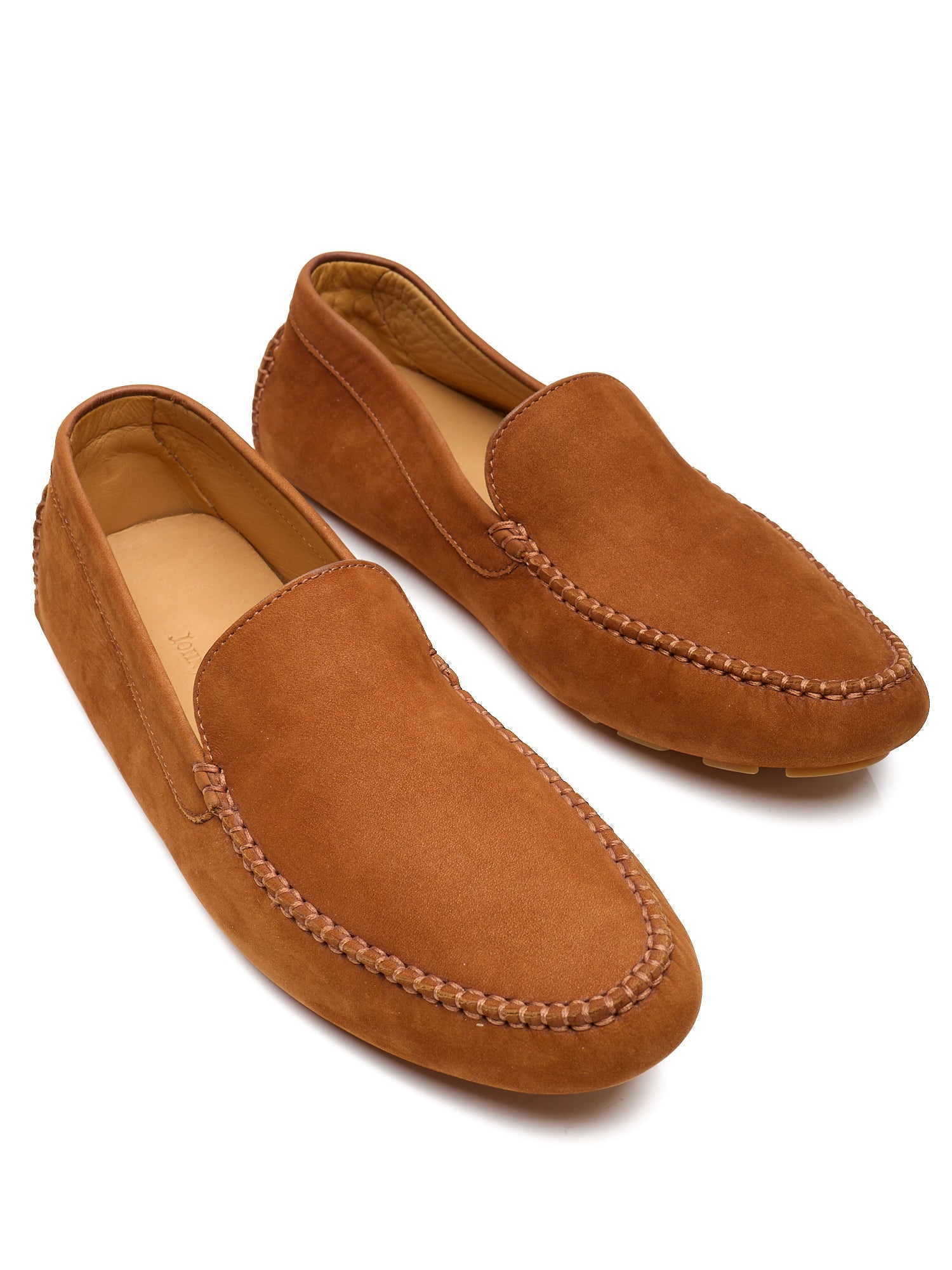 JOHN LOBB Tan Suede Leather Driving Loafers Shoes