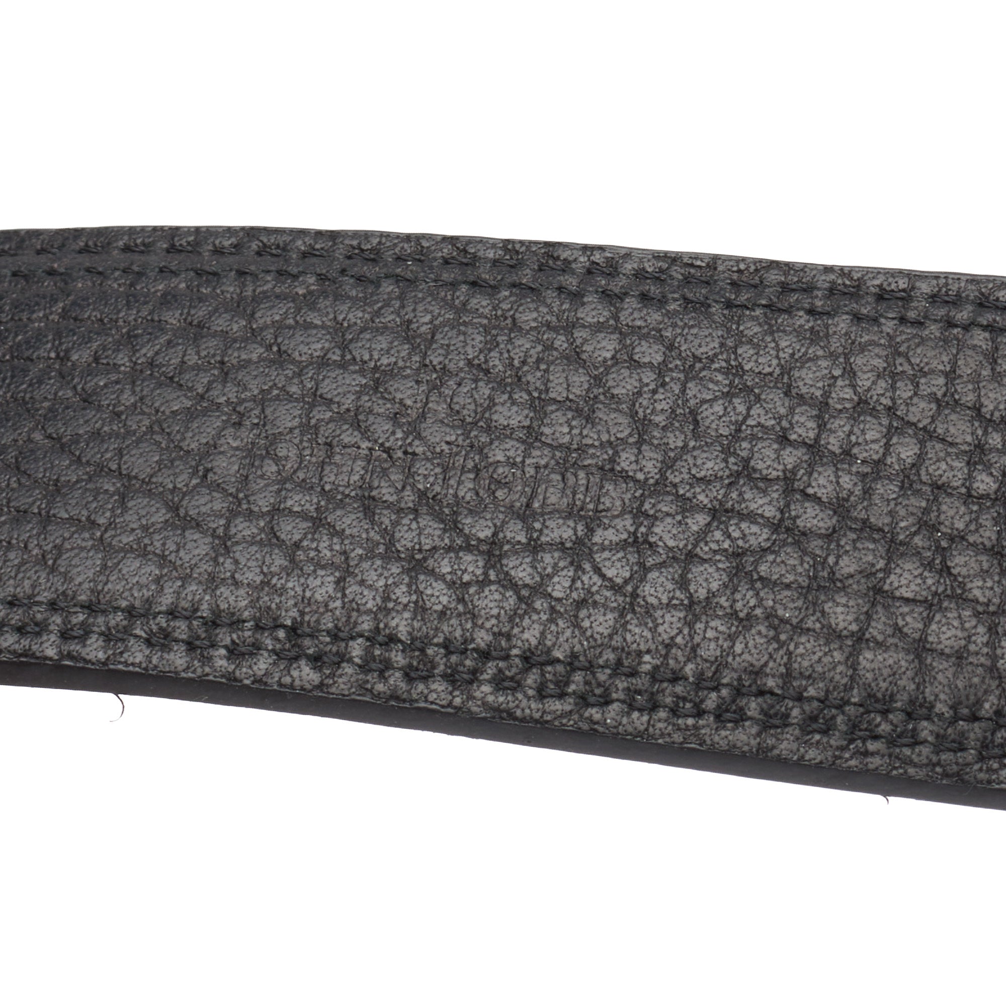 JOHN LOBB Handmade Black Calf Leather Belt with Silver-Tone Buckle 90cm 36" JOHN LOBB