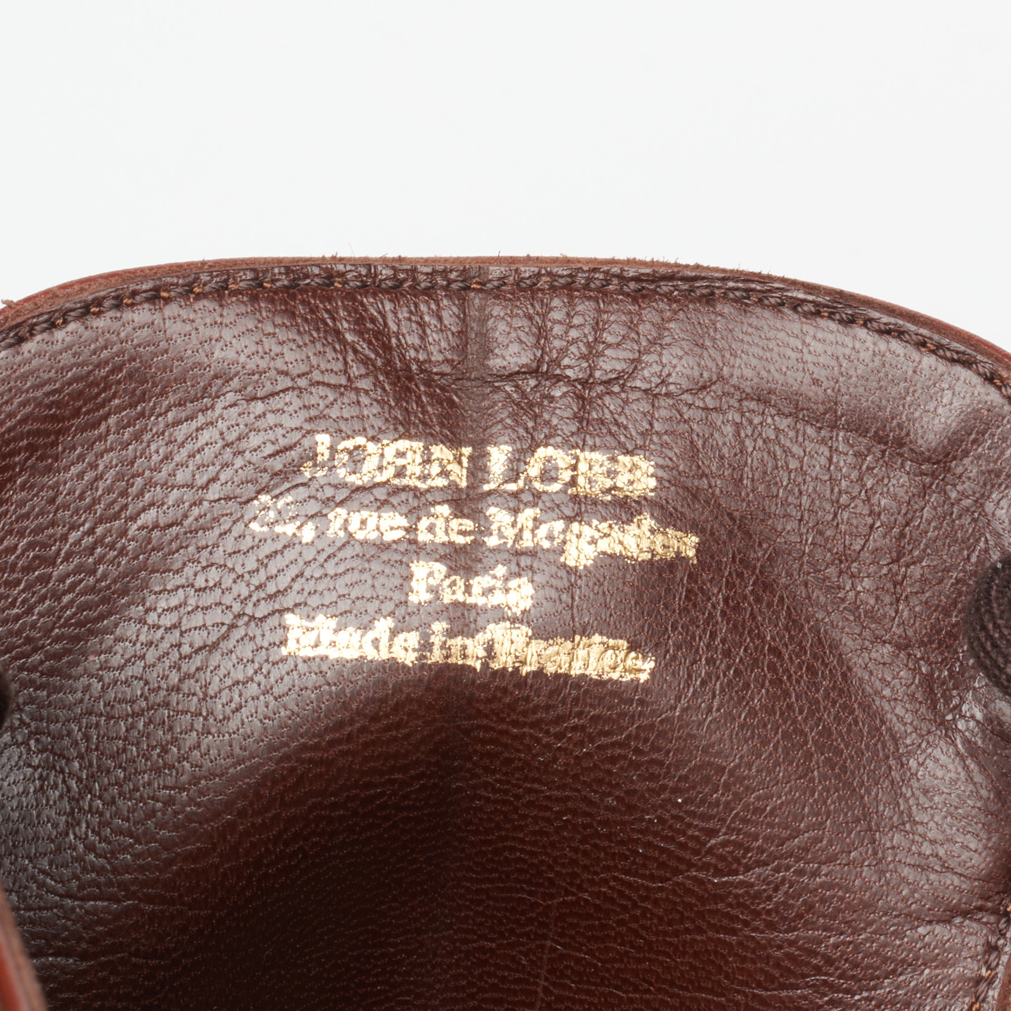 JOHN LOBB Paris Bespoke Brown Calf Leather 2 Eyelet Derby Shoes UK 7.5 US 8.5 JOHN LOBB