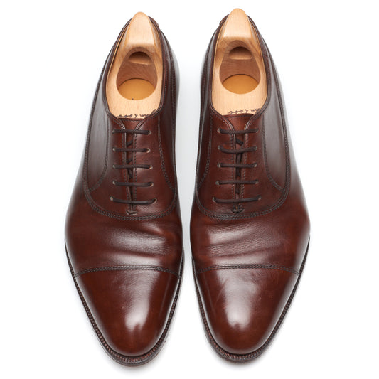 JOHN LOBB Paris Bespoke Brown Museum Calf Leather Oxford Shoes UK 7.5 US 8.5