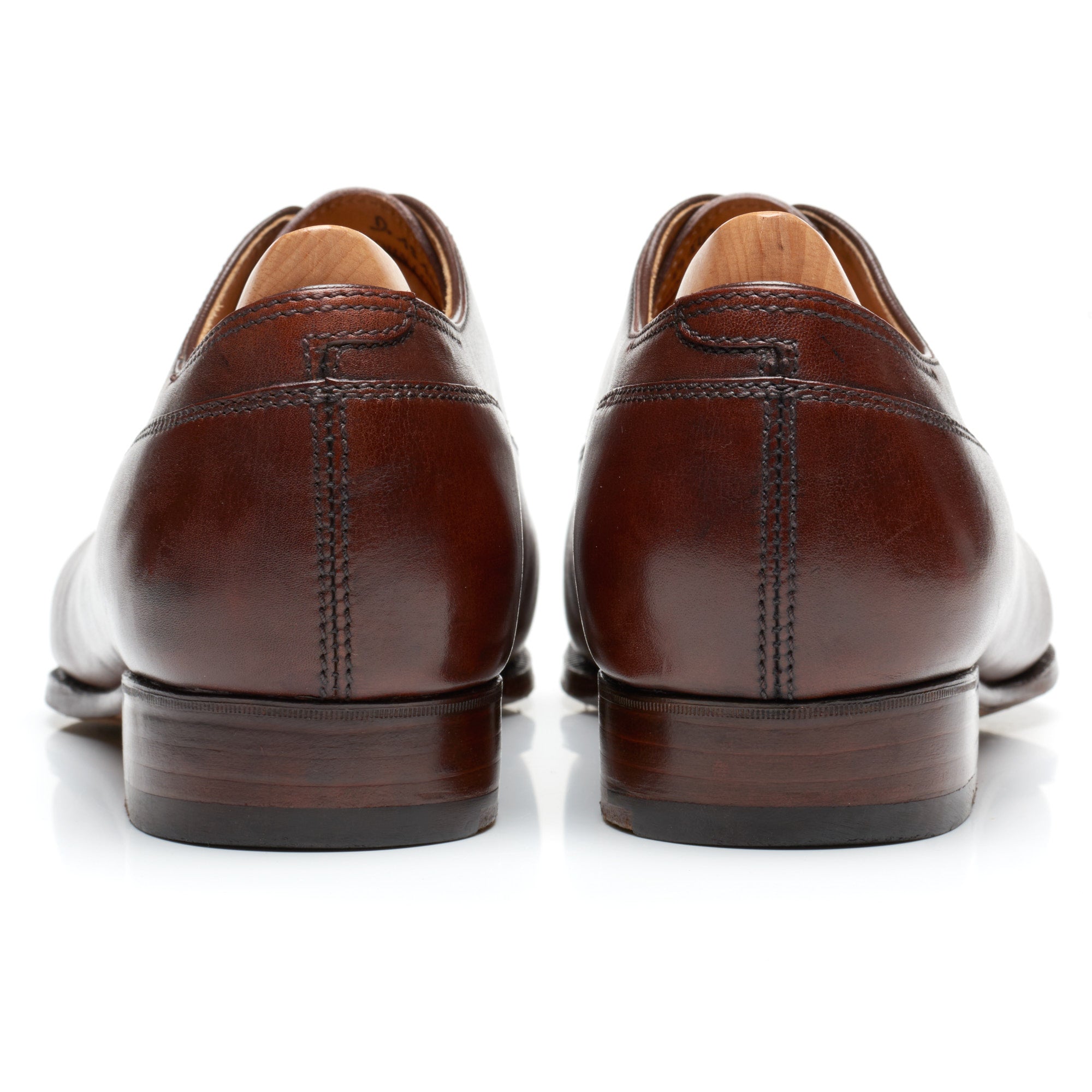 JOHN LOBB Paris Bespoke Brown Museum Calf Leather Oxford Shoes UK 7.5 US 8.5 JOHN LOBB
