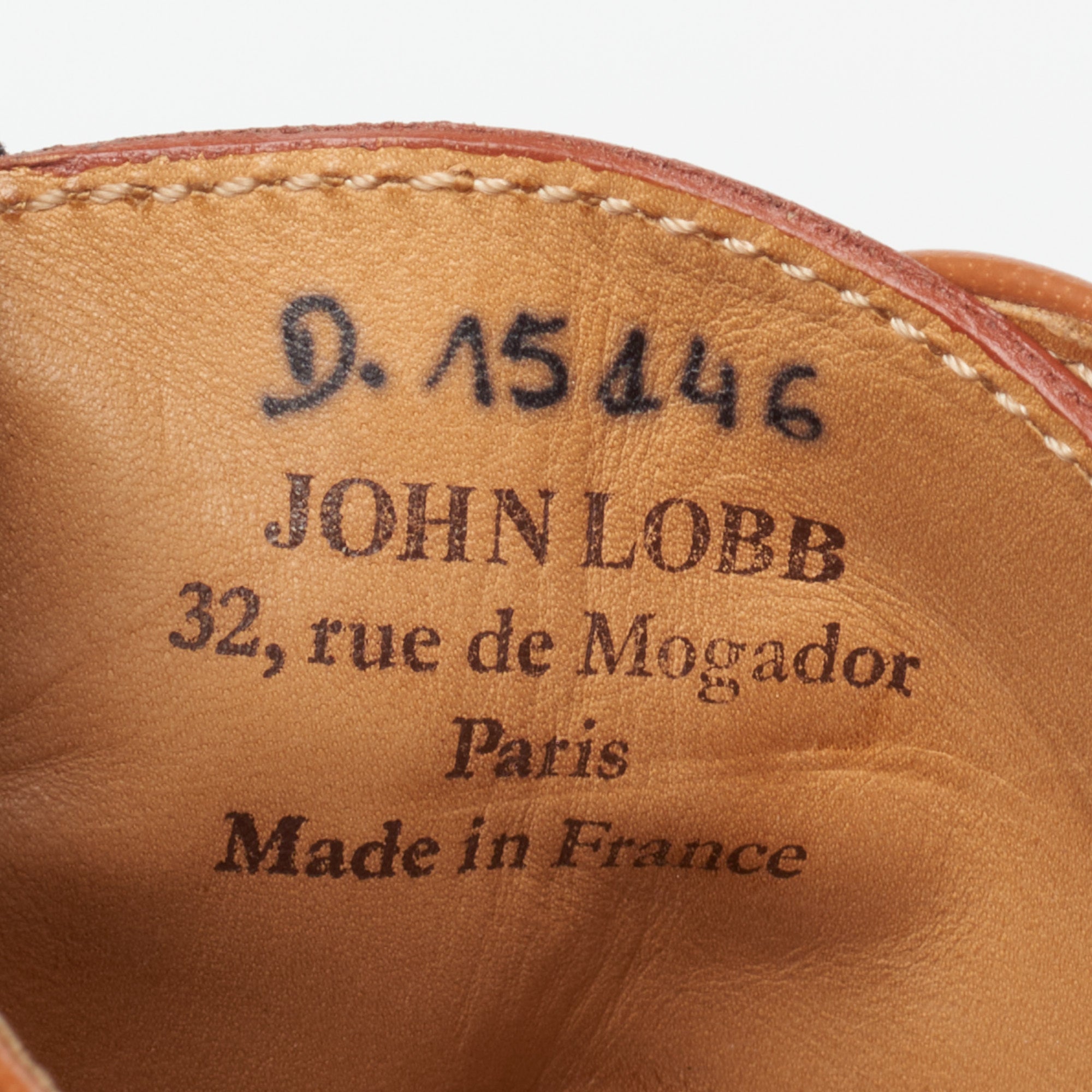 JOHN LOBB Paris City II Bespoke Tan Museum Calf Leather Oxford Shoes UK 7.5 US 8.5 JOHN LOBB