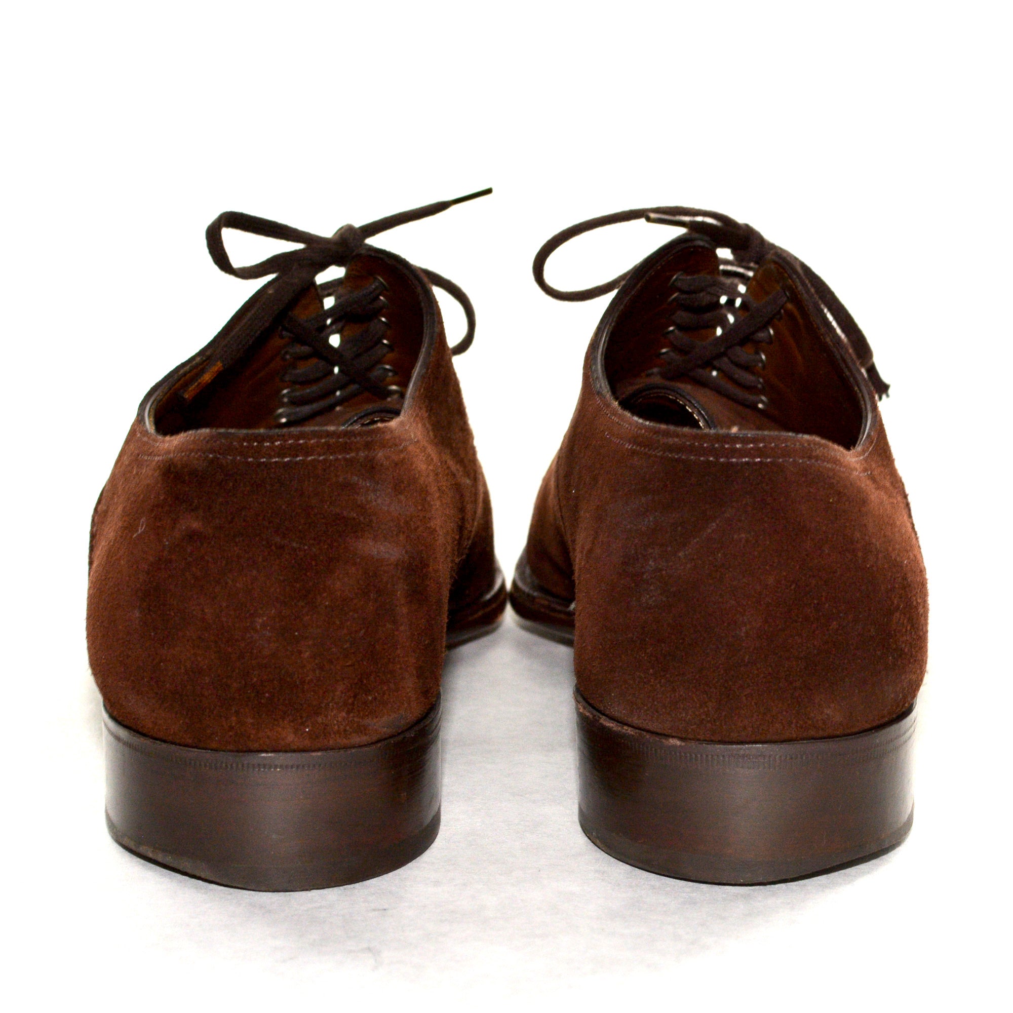 JOHN LOBB "JSaint Crepin 2011" Brown Suede Shoes UK 8.5E US 9.5 Last 8000 JOHN LOBB