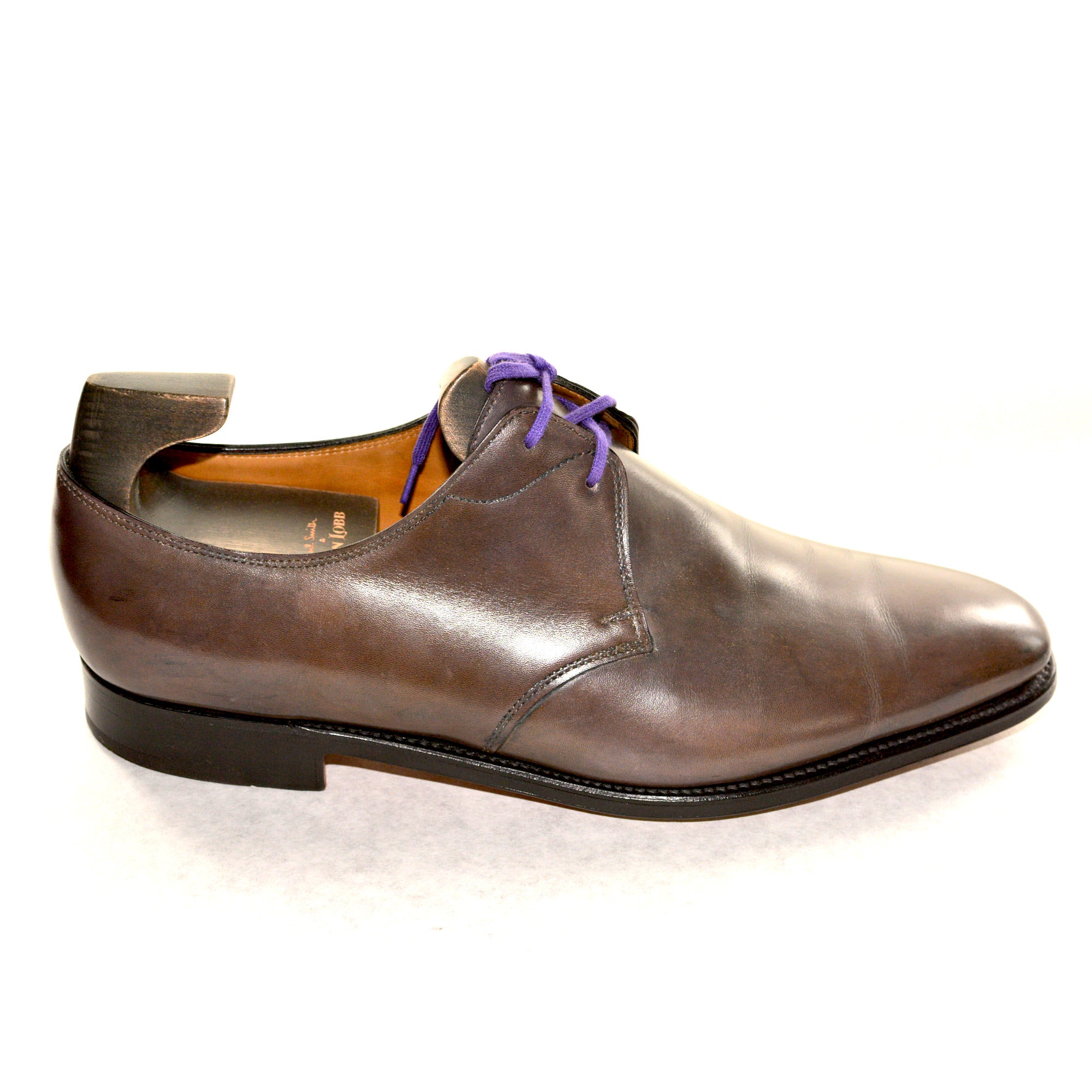JOHN LOBB x PAUL SMITH "Willoughby" Museum Calf Derby Shoes 8.5E US 9.5 8000 JOHN LOBB