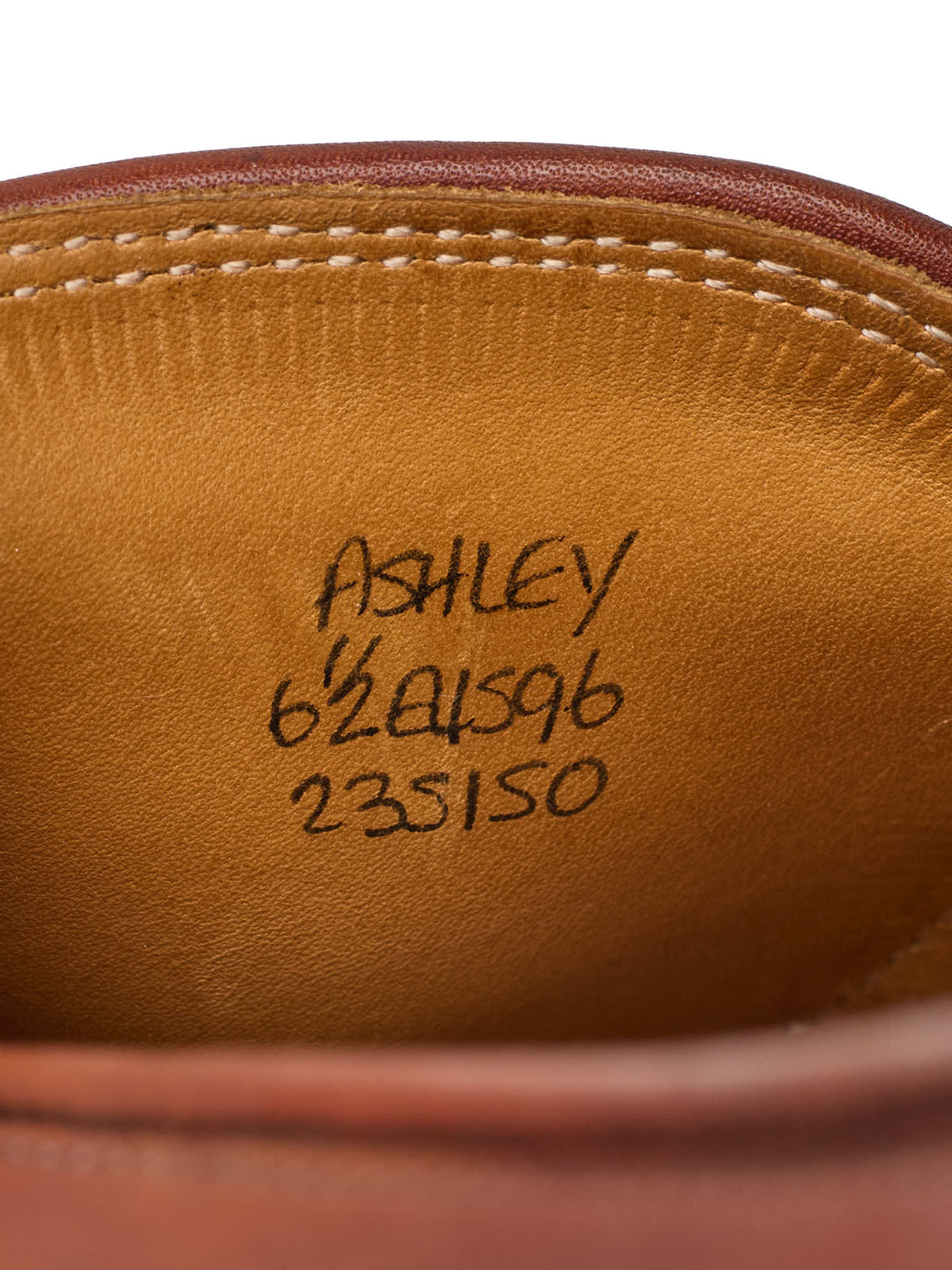 JOHN LOBB "Ashley" Cognac Brown Leather Penny Loafers