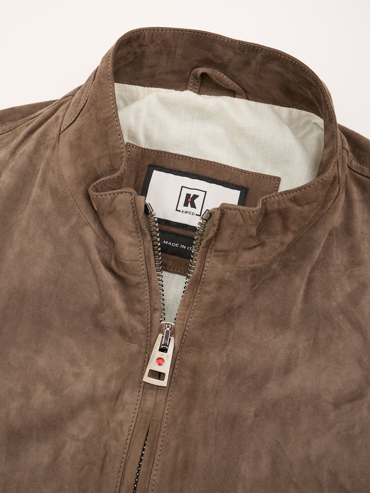 KITON KIRED Brown Suede Leather Vest
