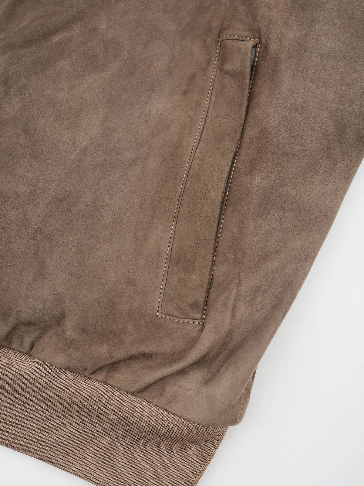KITON KIRED Brown Suede Leather Vest