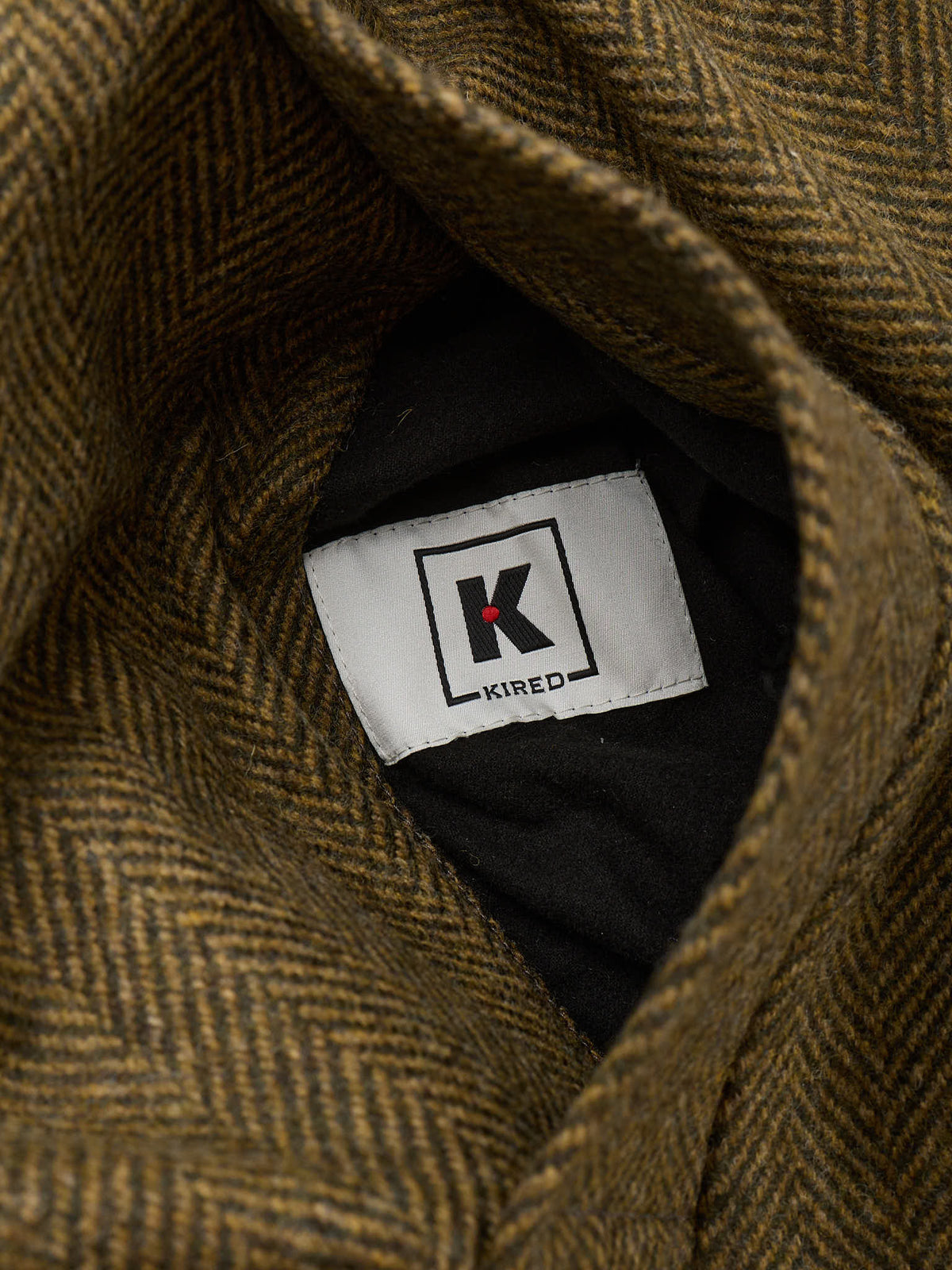 KITON KIRED Herringbone Donegal Wool-Rain Proof Double Face Balmacaan Coat