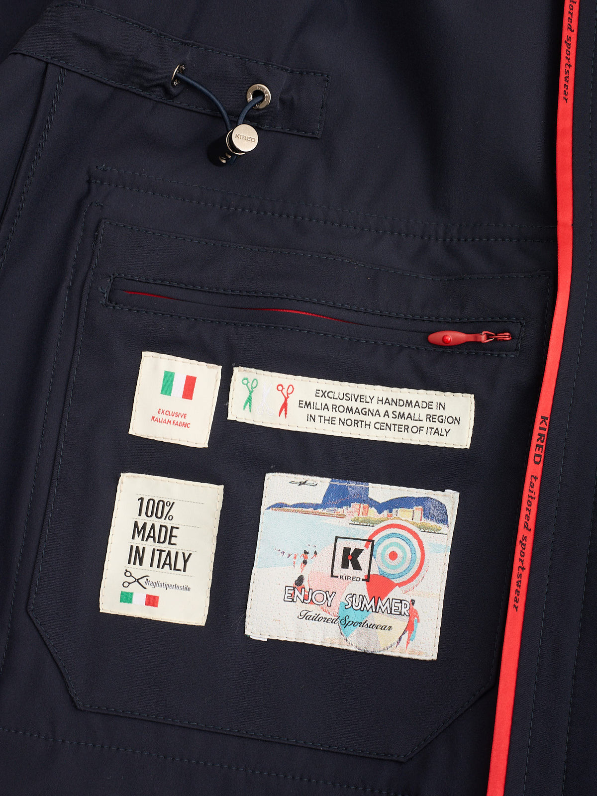 KITON KIRED Navy Blue Parka Jacket EU 50 NEW US M