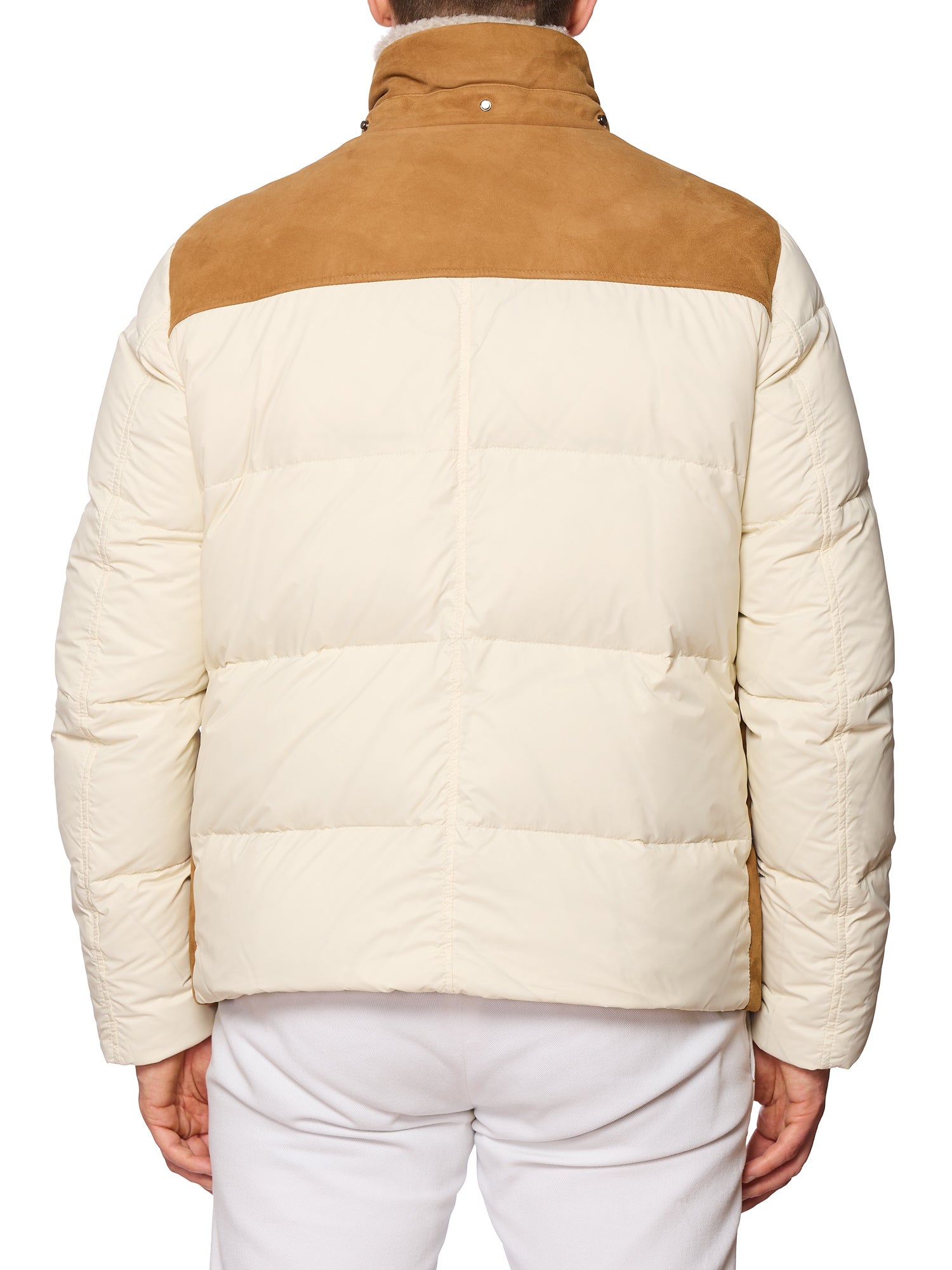 KITON KIRED "Agrik" Leather-Down Padded Shearling Collar Parka Jacket EU 50 M 2025