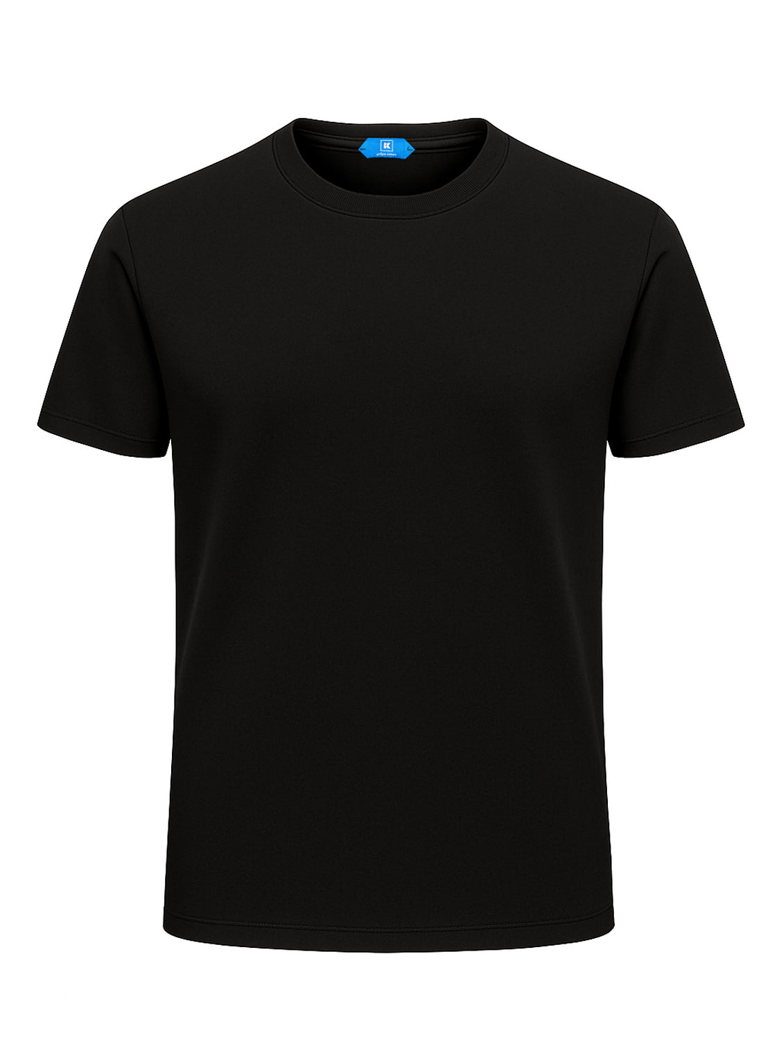 KITON KIRED "Bacio" Black Exclusive Crepe Cotton Short Sleeve T-Shirt