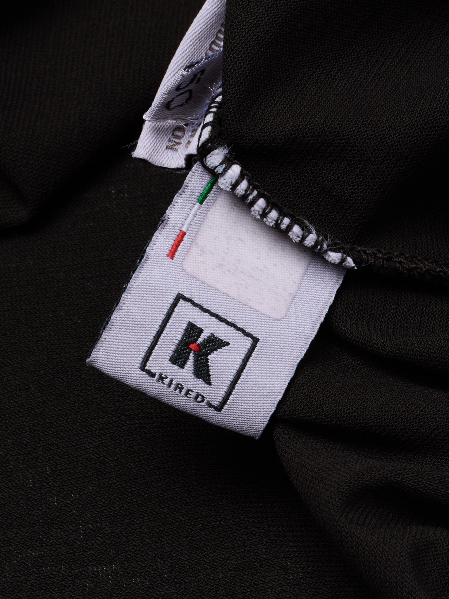 KITON KIRED "Bacio" Black Exclusive Crepe Cotton Short Sleeve T-Shirt