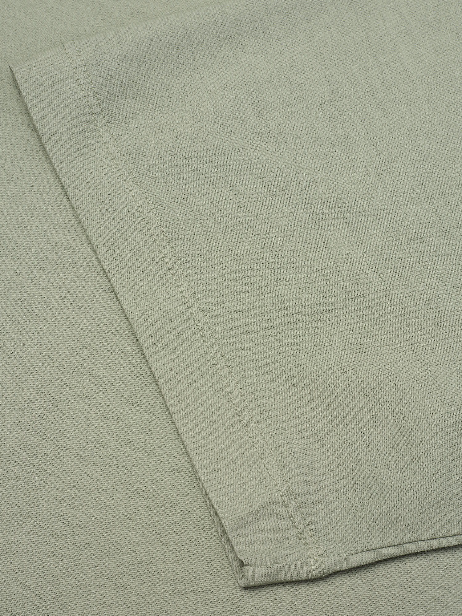 KITON KIRED "Bacio" Sage Green Exclusive Crepe Cotton Short Sleeve T-Shirt