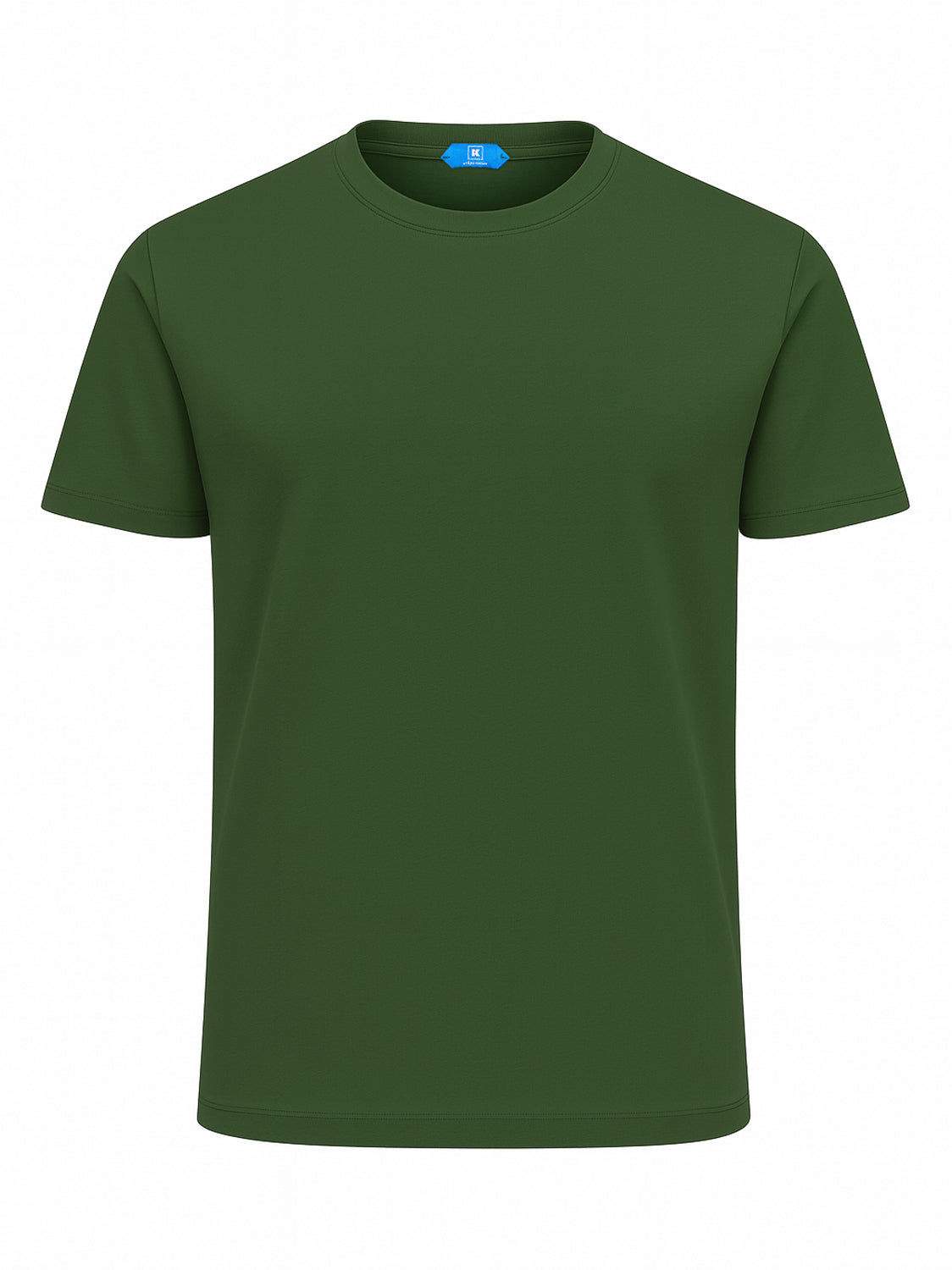 KITON KIRED "Bacio" Green Exclusive Crepe Cotton Short Sleeve T-Shirt