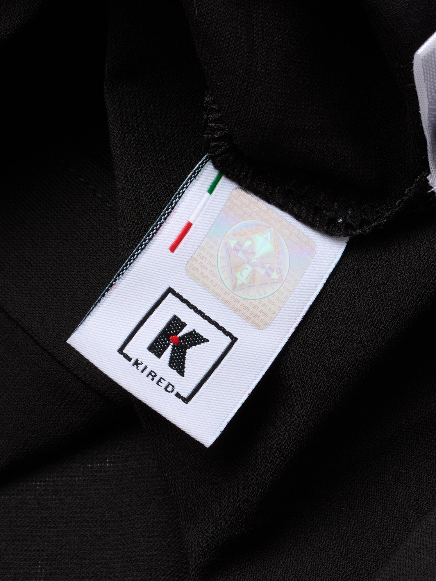 KITON KIRED "Capri" Black Exclusive Crepe Cotton Long Sleeve Shirt