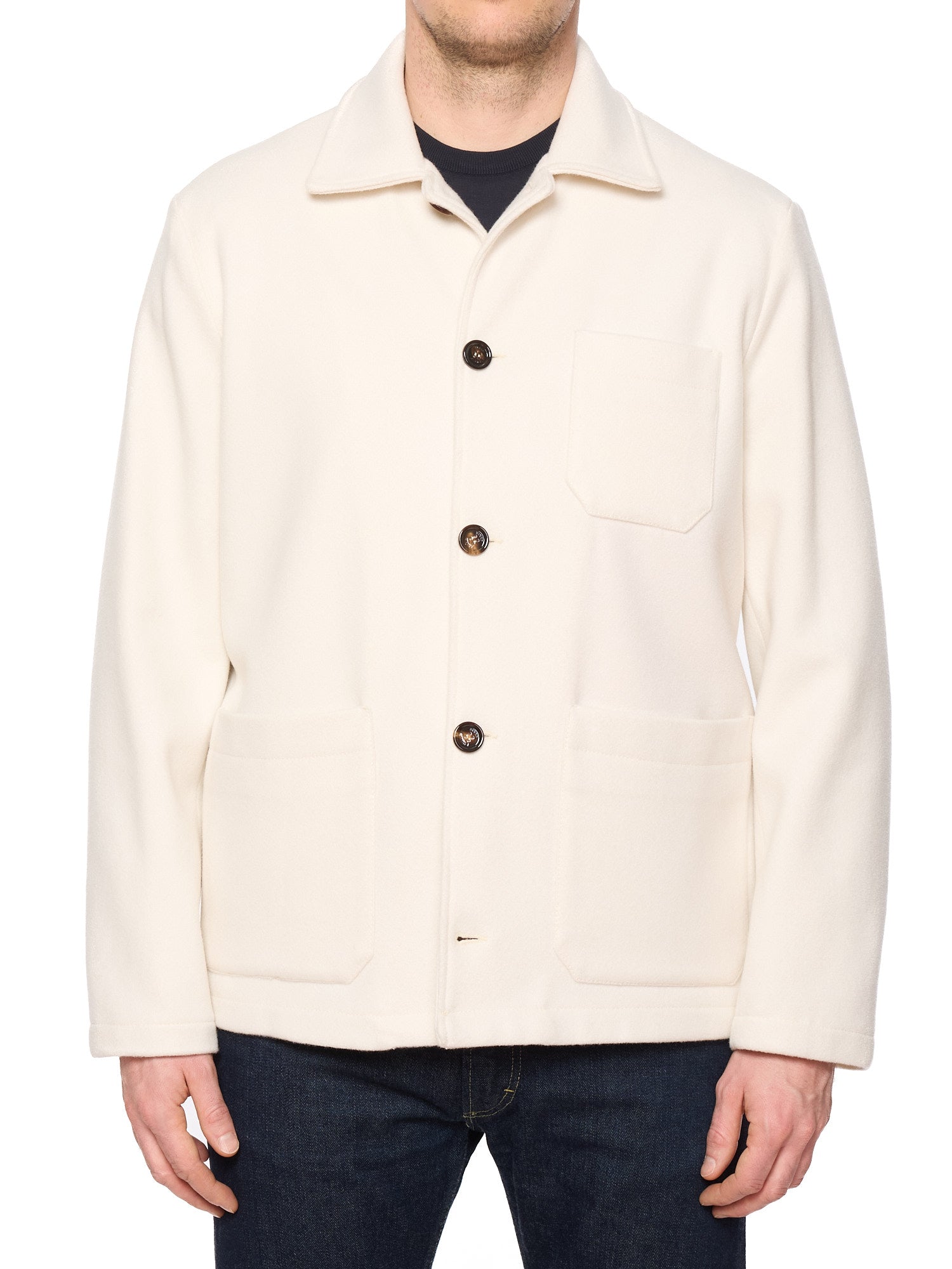 KITON KIRED "Emei" Cream  Chore Coat Jacket EU 50 NEW US M