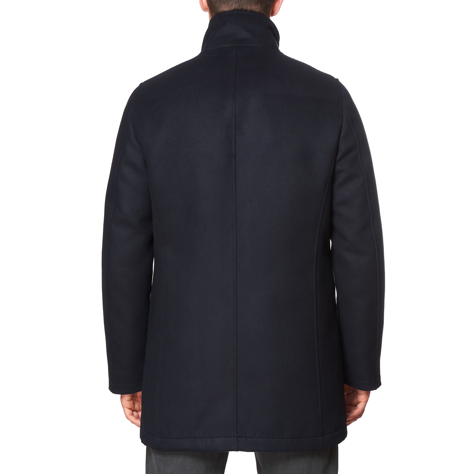 KITON KIRED "Emilius" Dark Blue Padded Jacket Coat Beaver Collar EU 50 US 40 KIRED