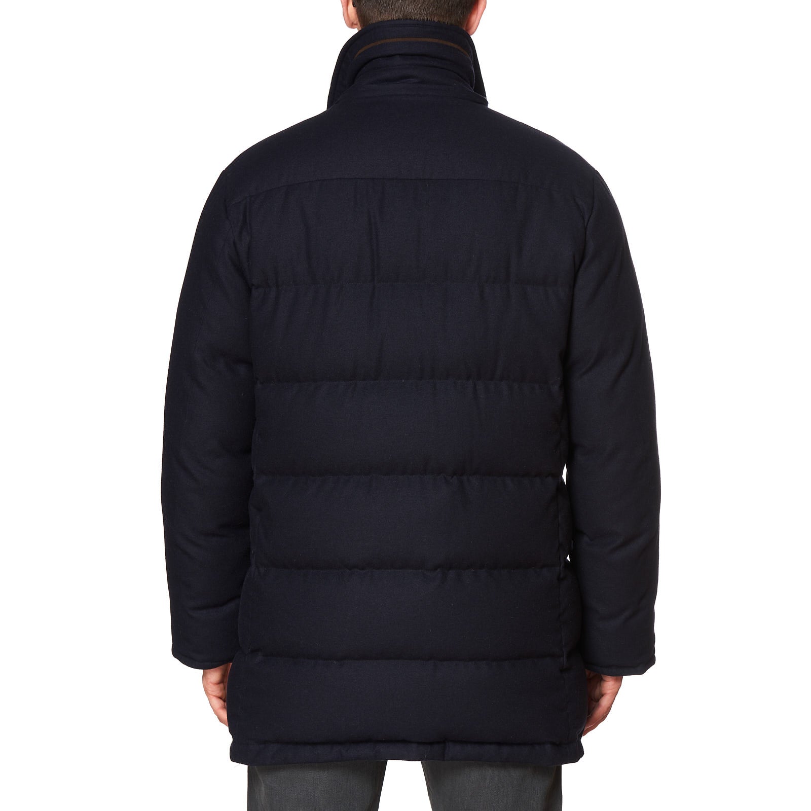 KITON KIRED "Fayal" Wool-Silk Goose Down Hooded Parka Jacket 52 L KIRED