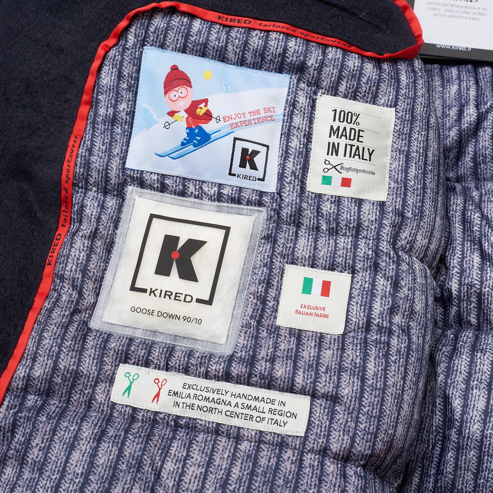 KITON KIRED "Frau" Goose Down Hooded Parka Jacket Raccoon Fur 50 US M KIRED