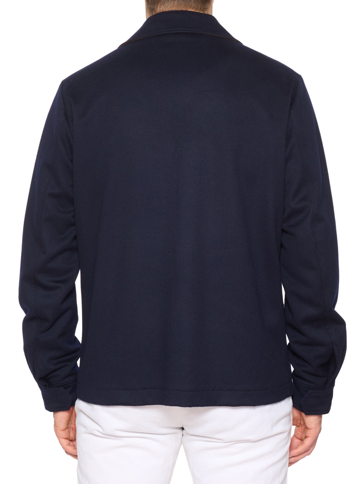 KITON KIRED "Furat" Navy Virgin Wool Utility Jacket Climatek