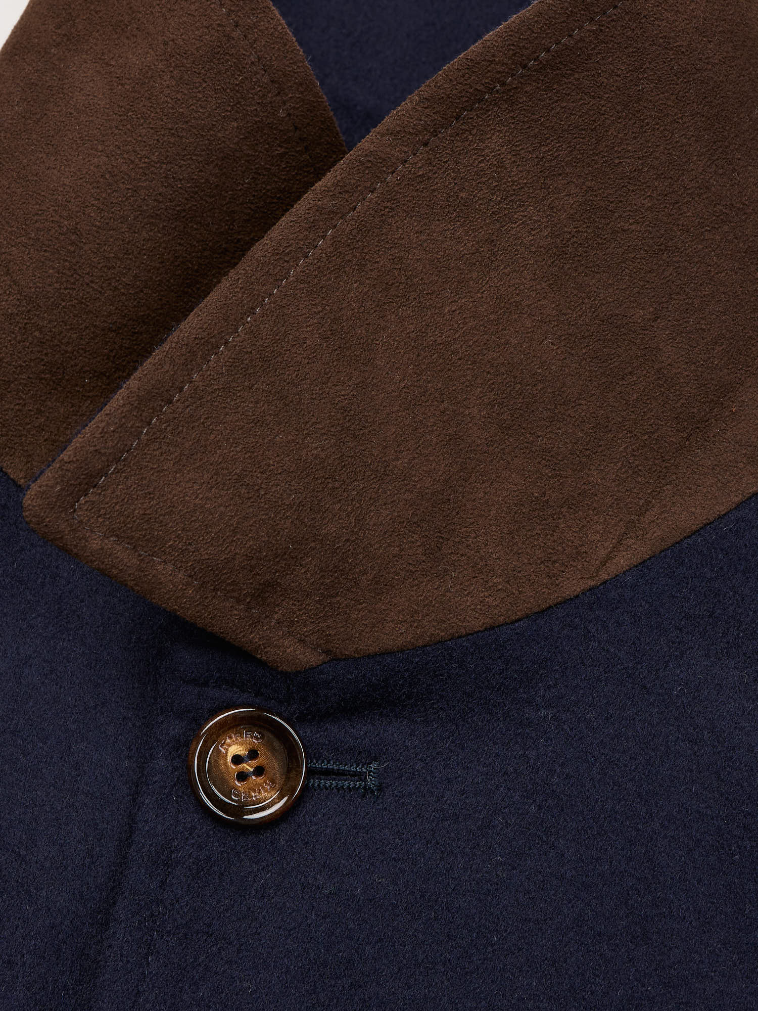 KITON KIRED "Furat" Navy Virgin Wool Utility Jacket Climatek