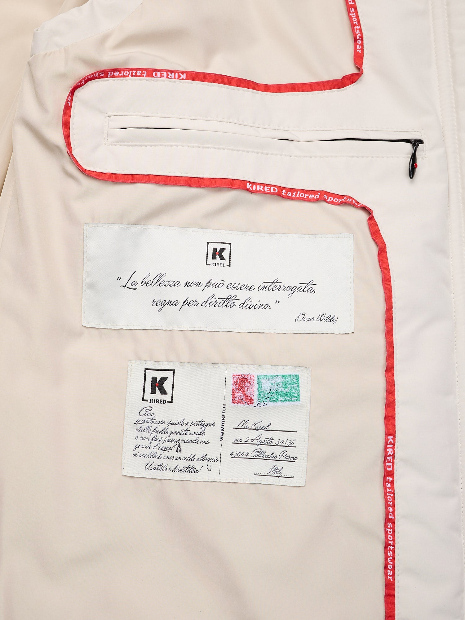 KITON KIRED "Gonga" Cream Vest with Fur Collar