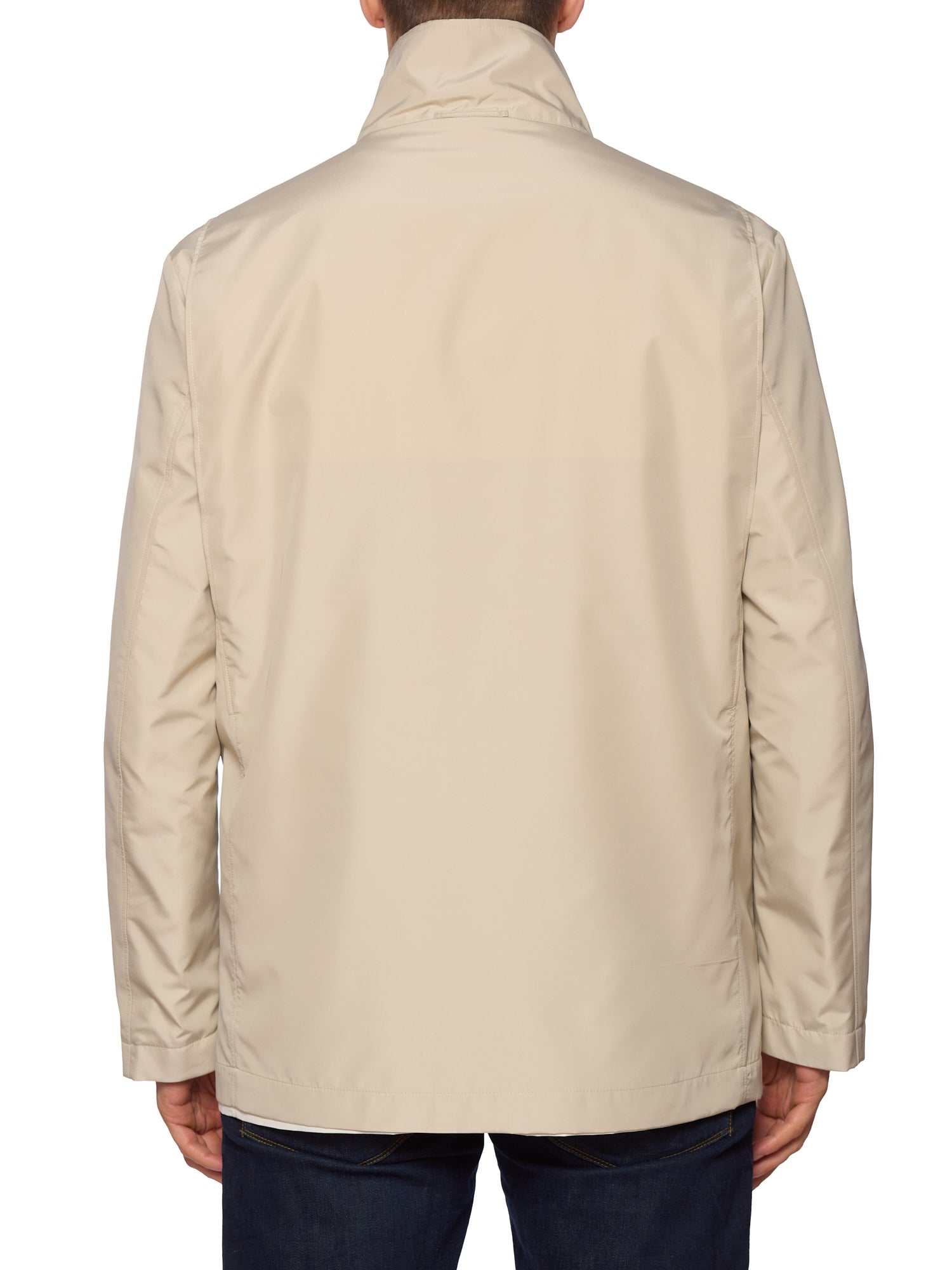 KITON KIRED "Jak" Beige-White Reversible Packable Safari Jacket EU 50 NEW US M