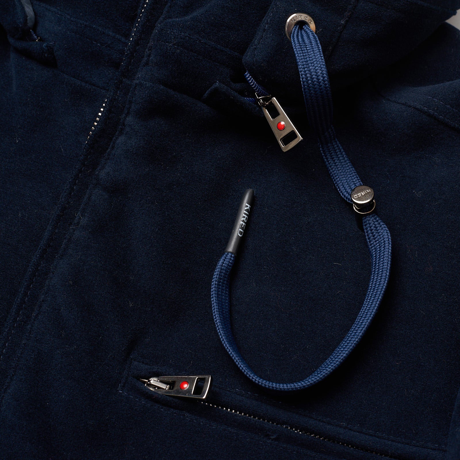 KITON KIRED "Keal" Dark Blue Cashmere Goose Down Padded Hooded Parka Jacket Coat KIRED