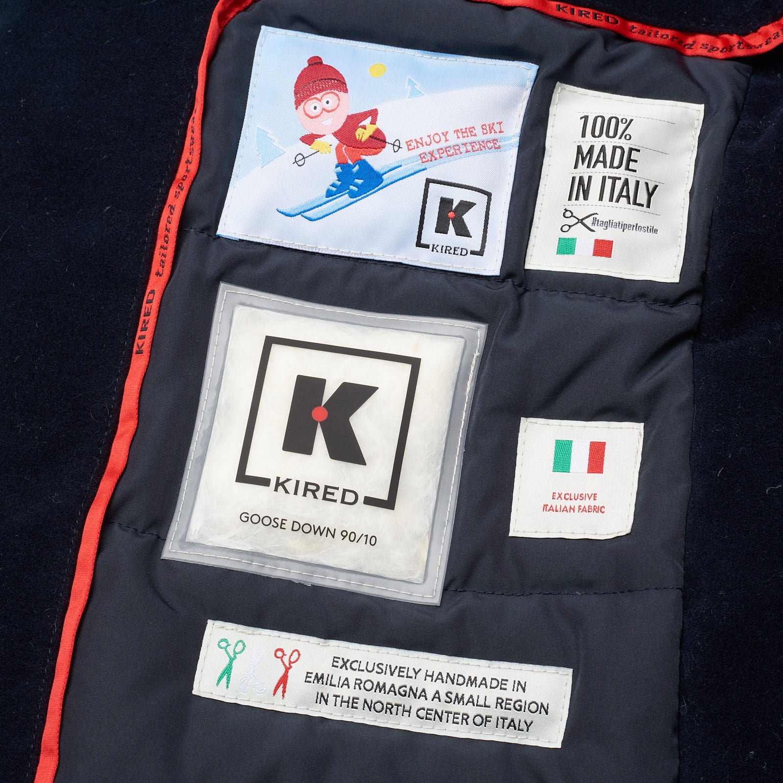 KITON KIRED "Keal" Dark Blue Cashmere Goose Down Padded Hooded Parka Jacket Coat KIRED