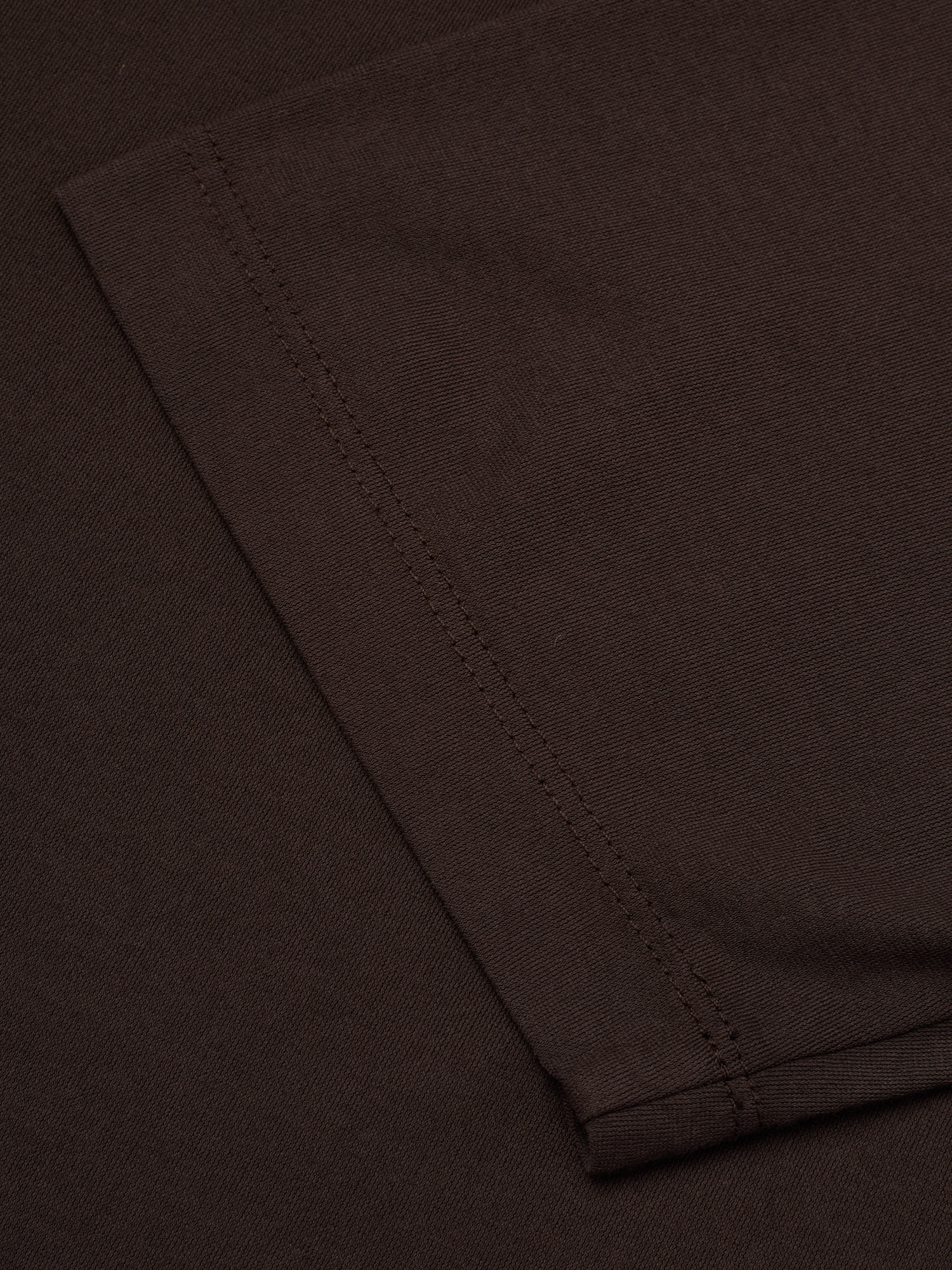 KITON KIRED "Kiss" Brown Exclusive Crepe Cotton Short Sleeve T-Shirt