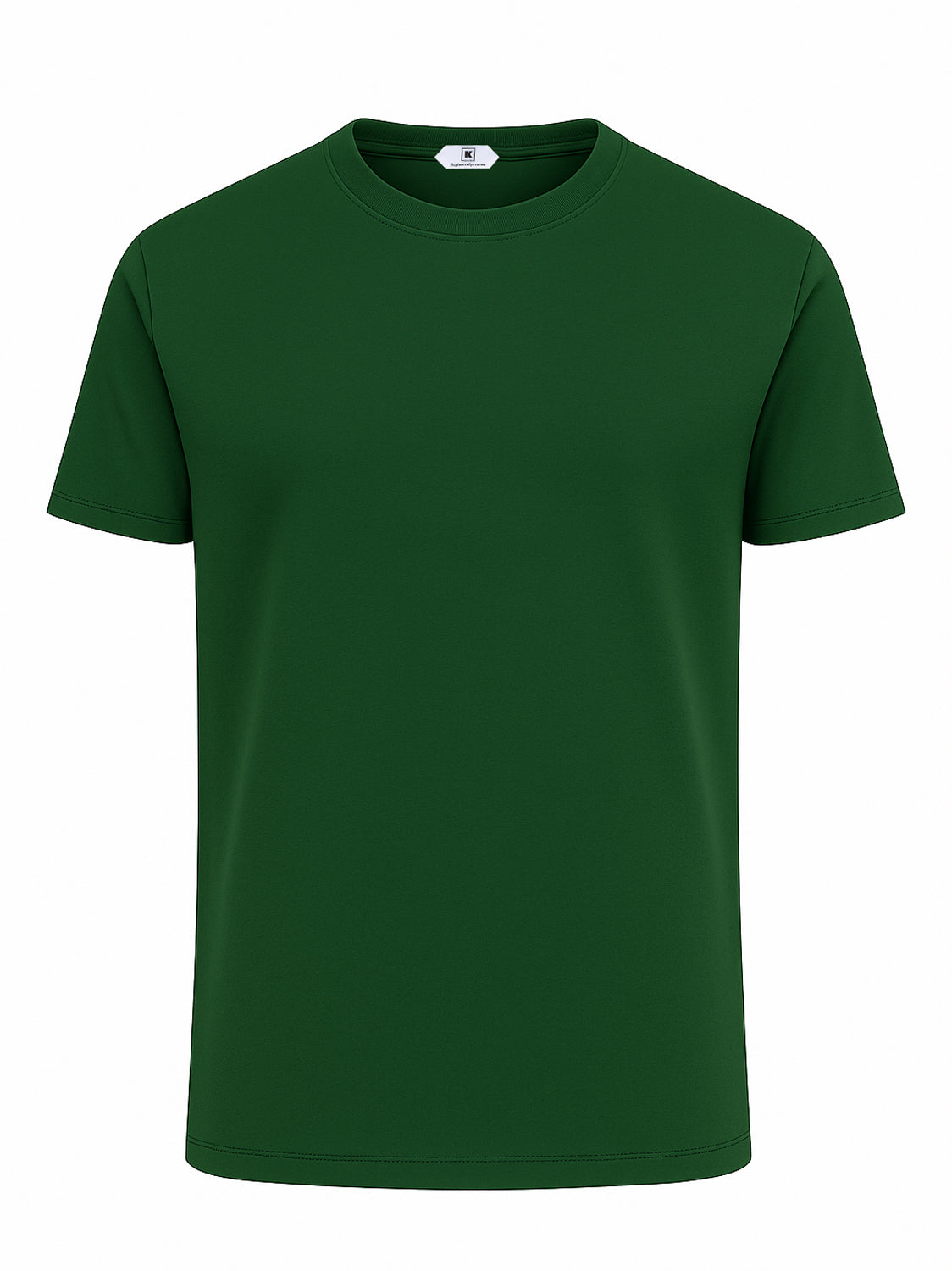 KITON KIRED "Kiss" Green Exclusive Crepe Cotton Short Sleeve T-Shirt