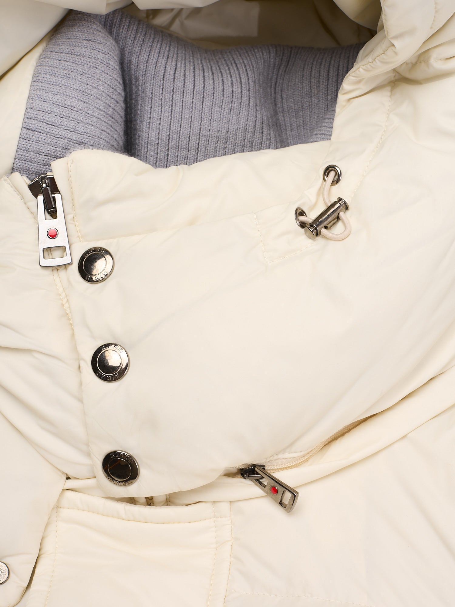 KITON KIRED "Nera" White Rainproof Down Puffer Jacket Parka EU 50 US M 2025