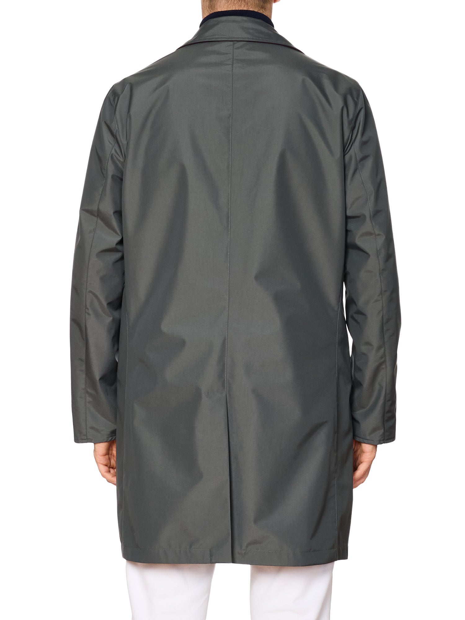 KITON KIRED "Peak" Burgundy-Gray  Reversible Double Faced Coat