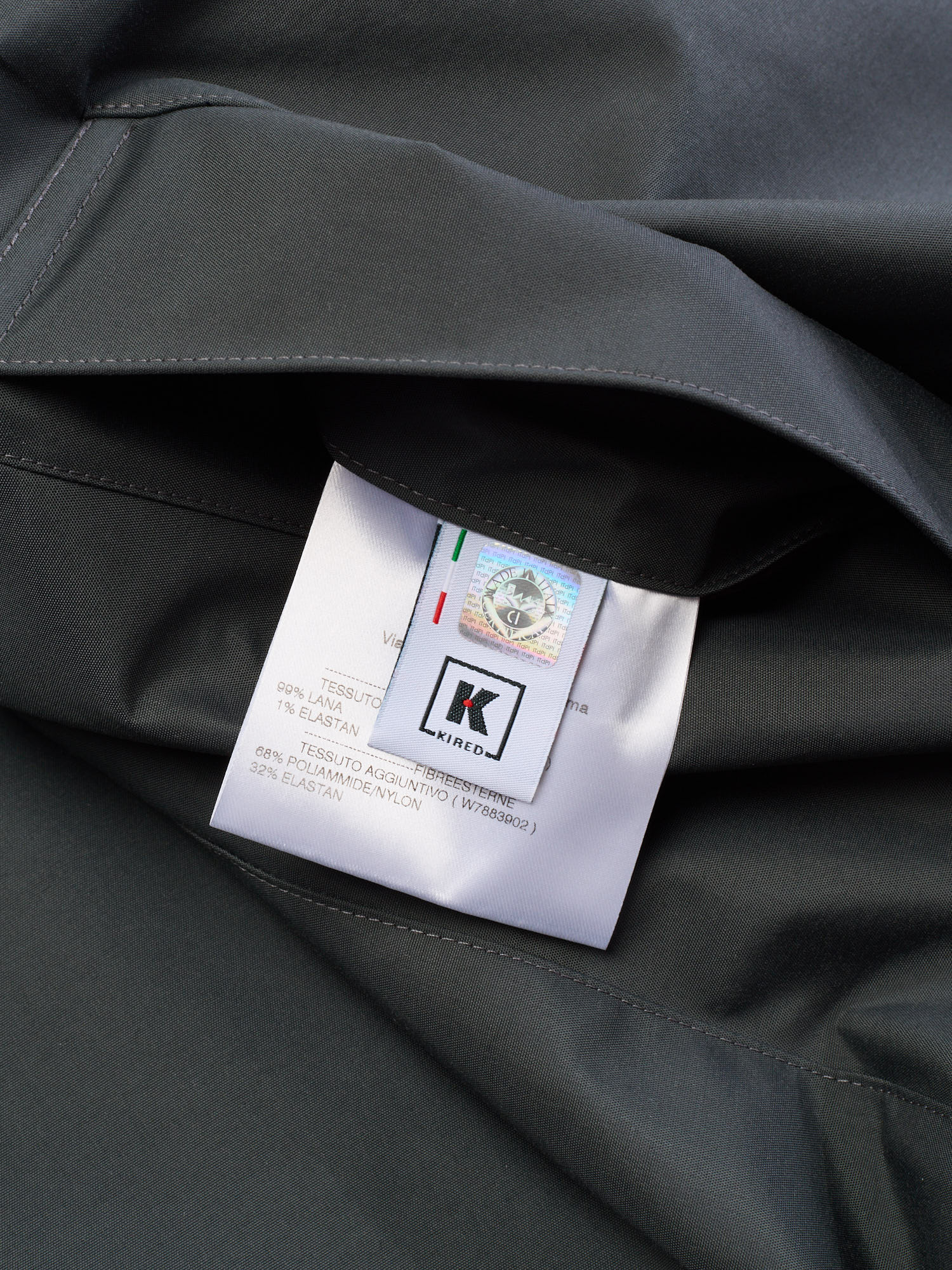 KITON KIRED "Peak" Burgundy-Gray  Reversible Double Faced Coat