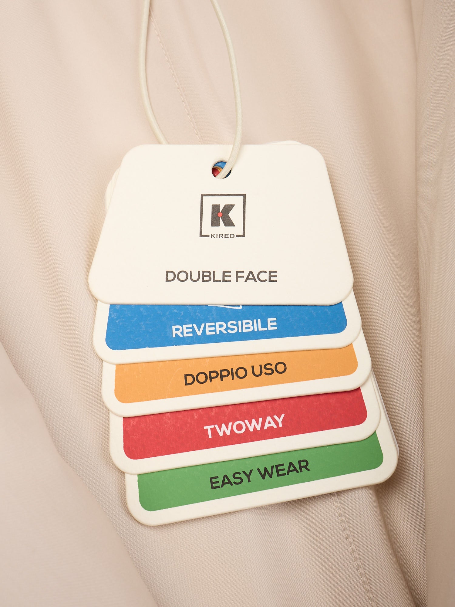 KITON KIRED "Peak" Cream Heavy Reversible Double Sided Coat Zegna Cloth