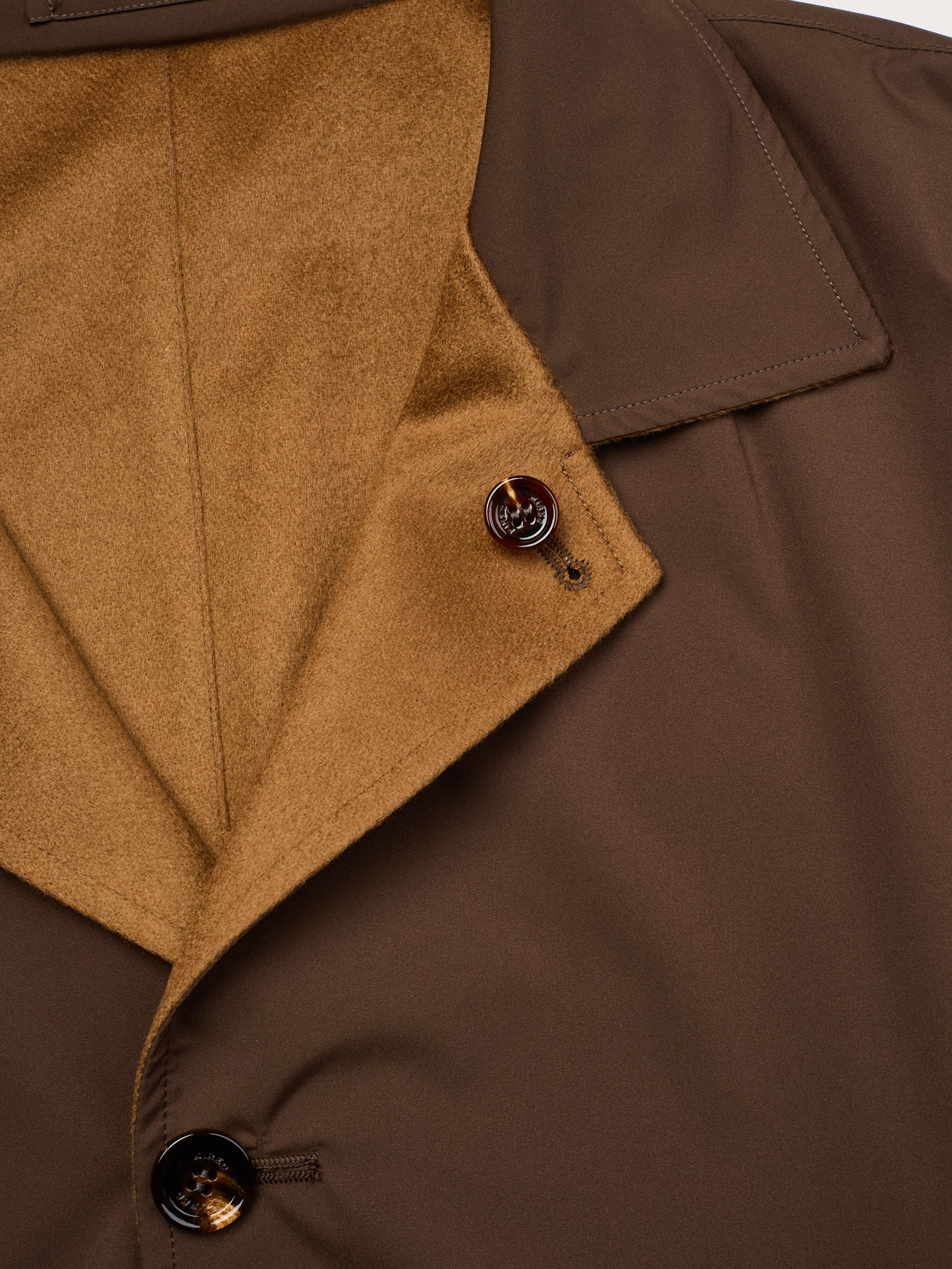 KITON KIRED "Peak" Vicuna Color Double Sided Carlo Barbera Cashmere Coat