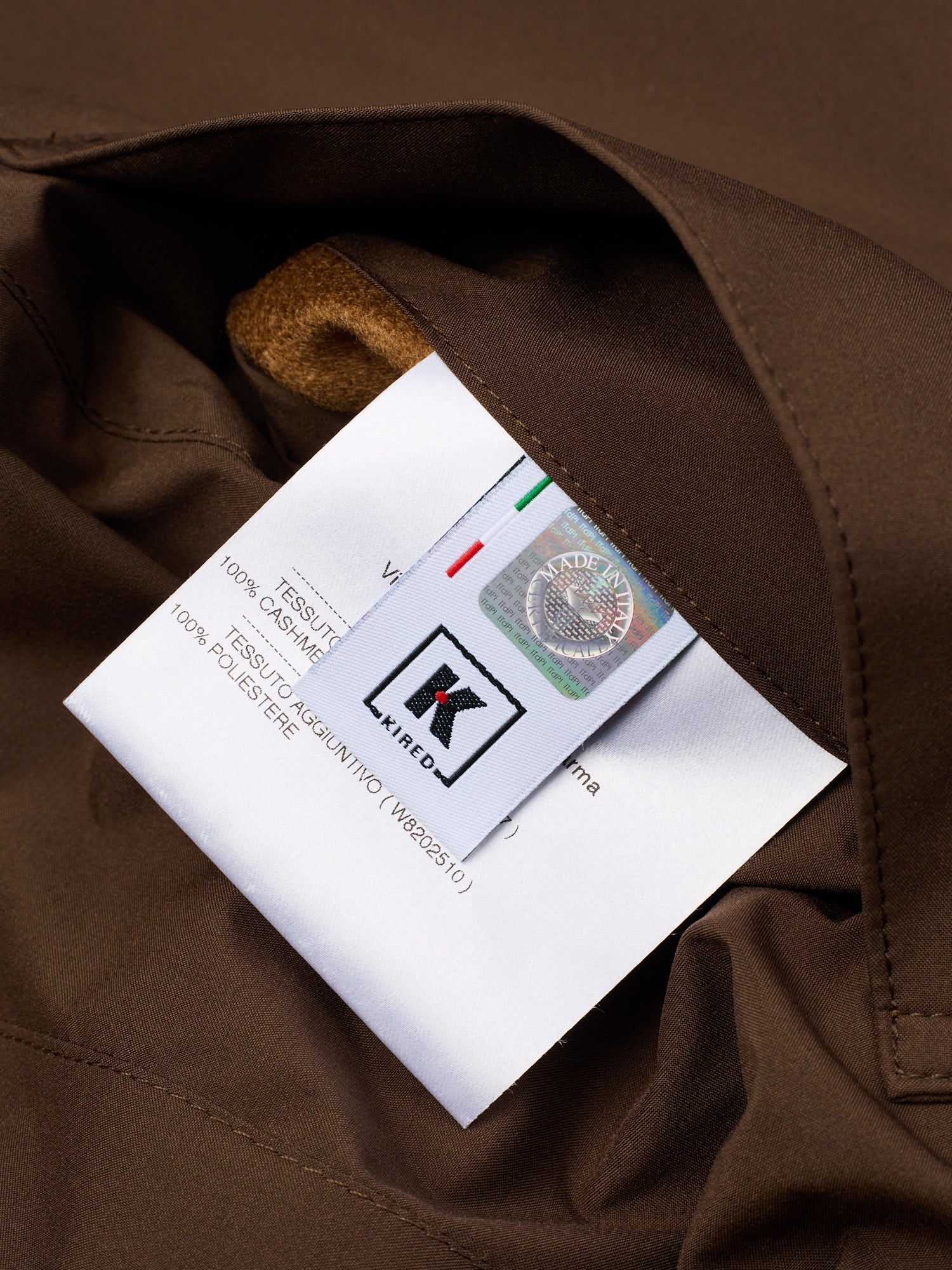 KITON KIRED "Peak" Vicuna Color Double Sided Carlo Barbera Cashmere Coat