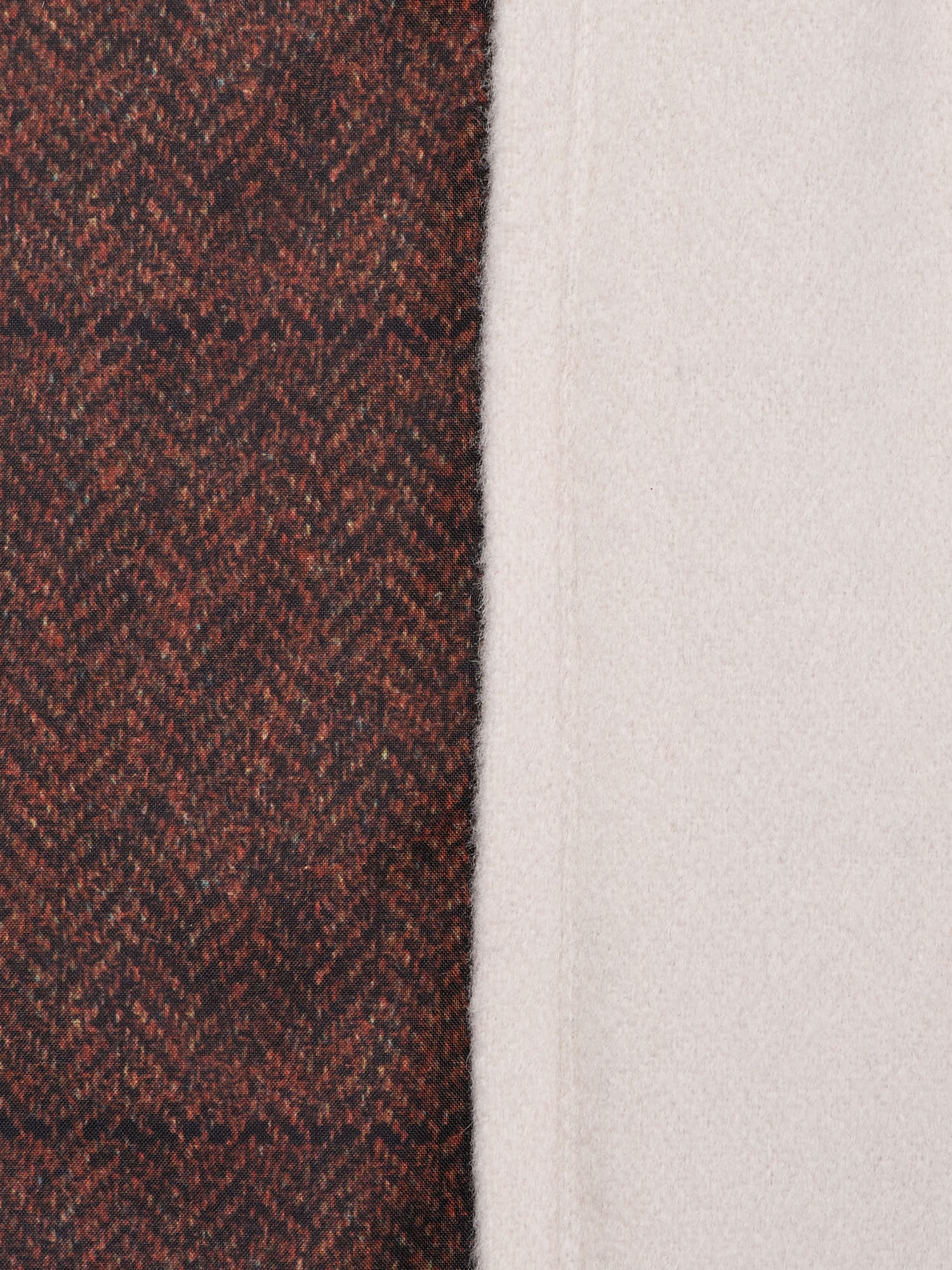 KITON KIRED "Sele" Beige-Brown Herringbone Cashmere Reversible Double Face Jacket