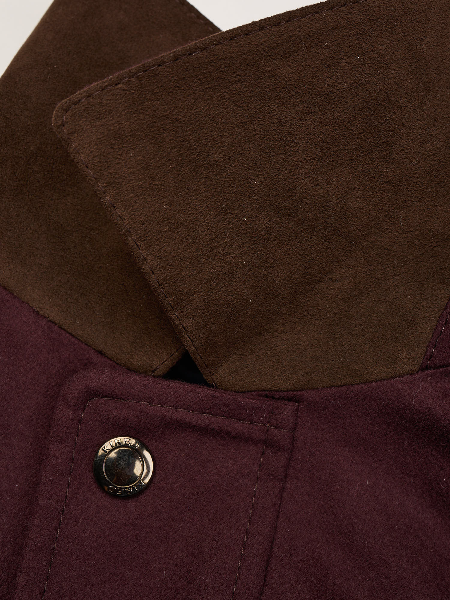 KITON KIRED "Spina" Burgundy Virgin Wool Jacket with Removable Vest 3 in 1