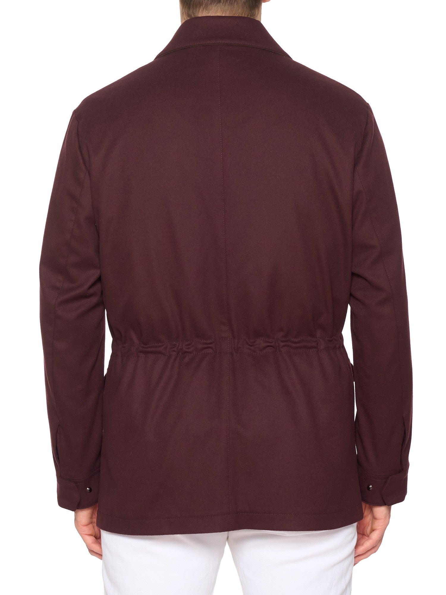 KITON KIRED "Spina" Burgundy Virgin Wool Jacket with Removable Vest 3 in 1