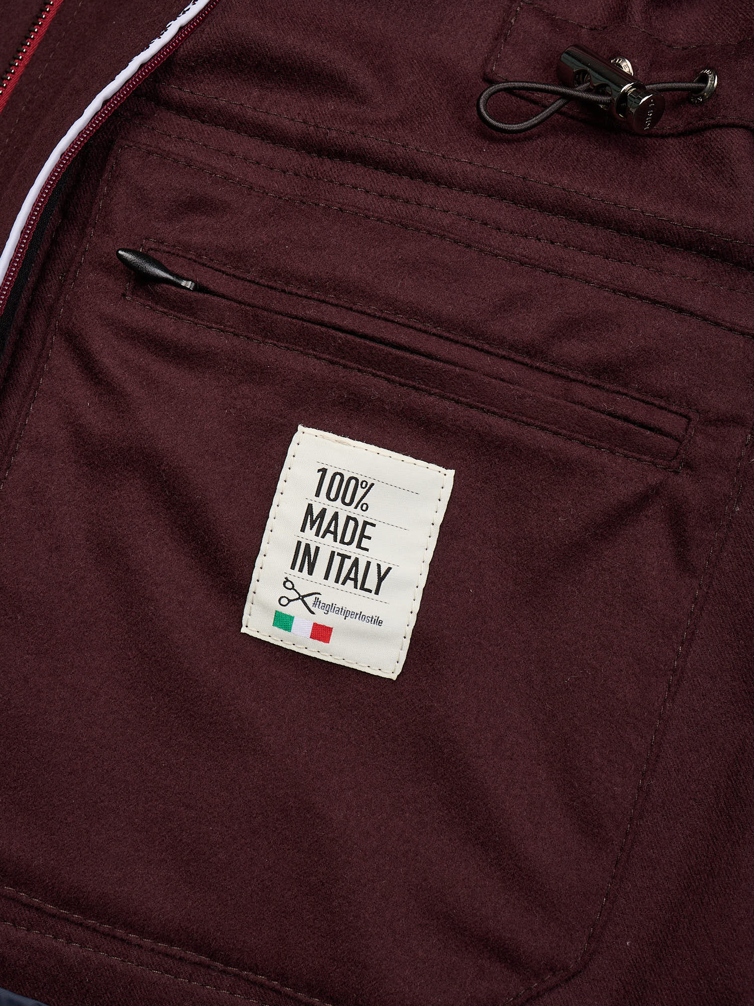 KITON KIRED "Spina" Burgundy Virgin Wool Jacket with Removable Vest 3 in 1